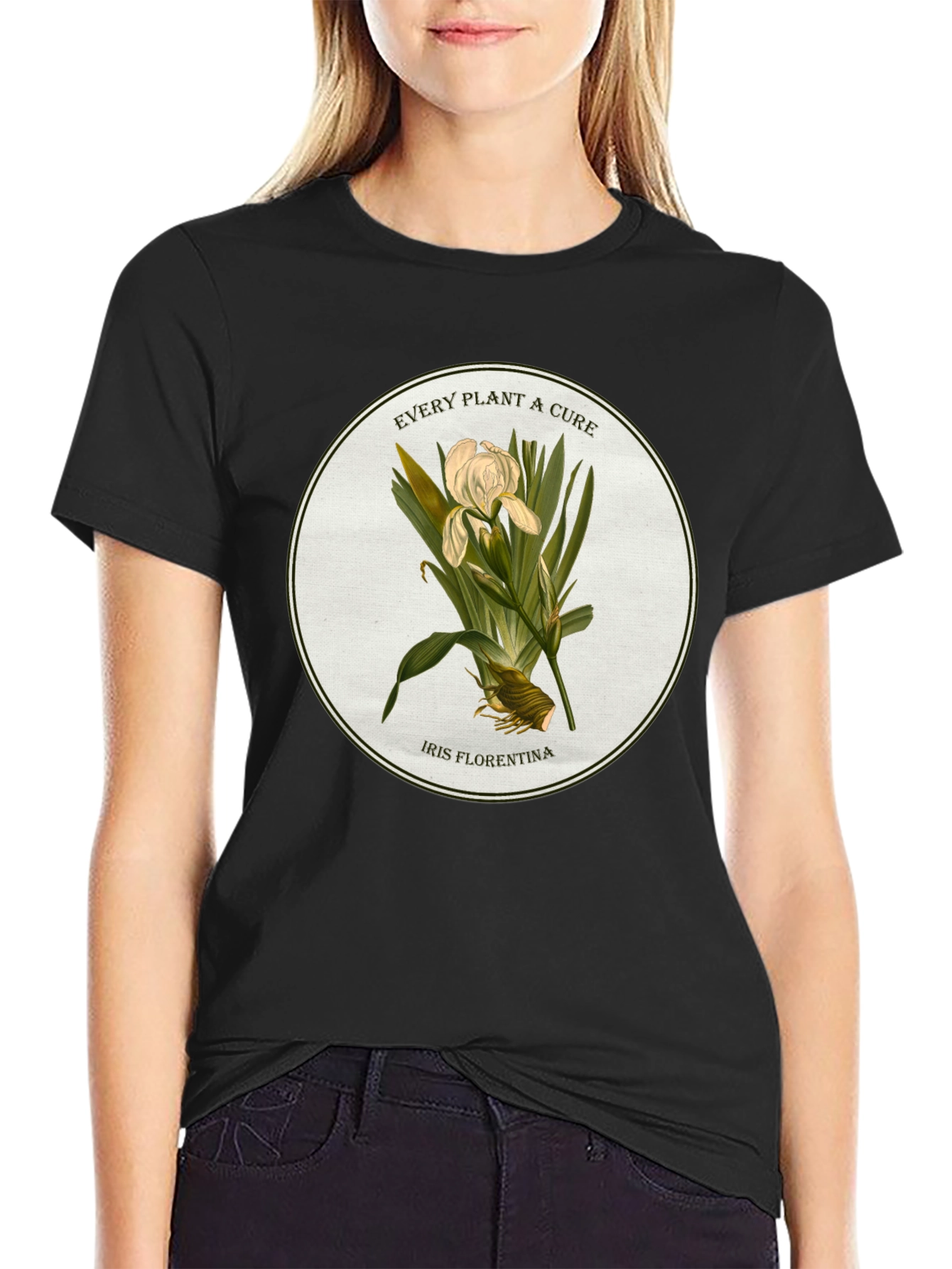 Botanical Iris T-Shirt - Every Plant a Cure Tee