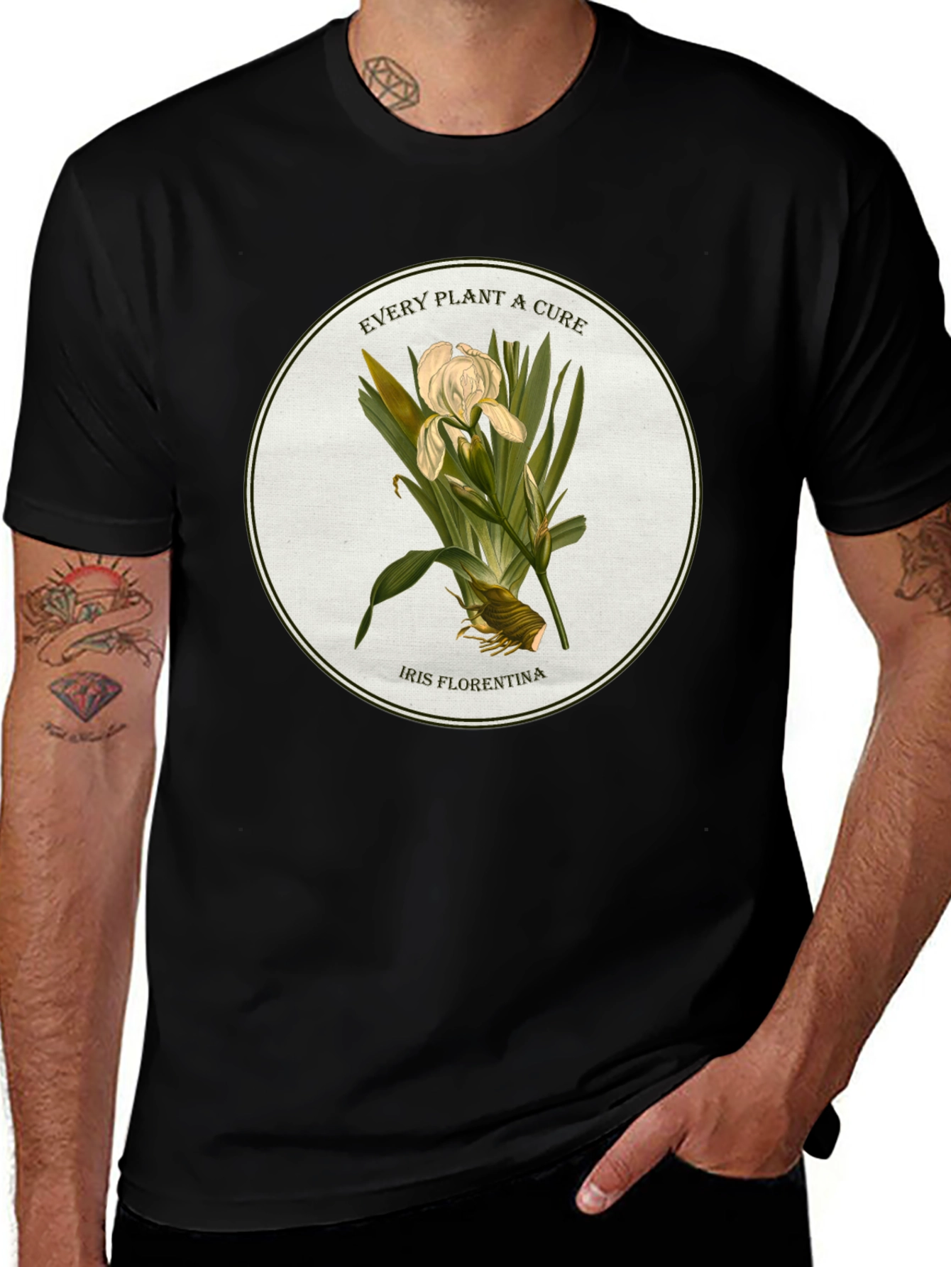 Botanical Iris T-Shirt - Every Plant a Cure Tee