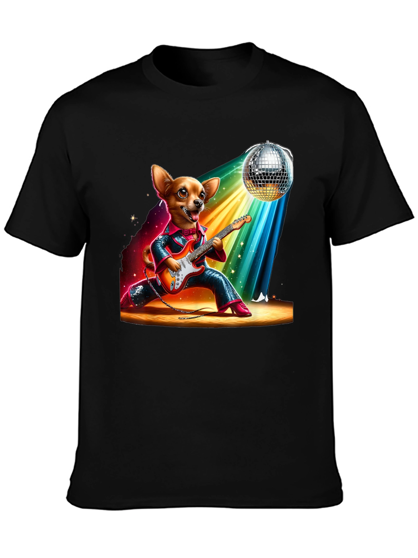 Dog Guitarist Graphic Tee