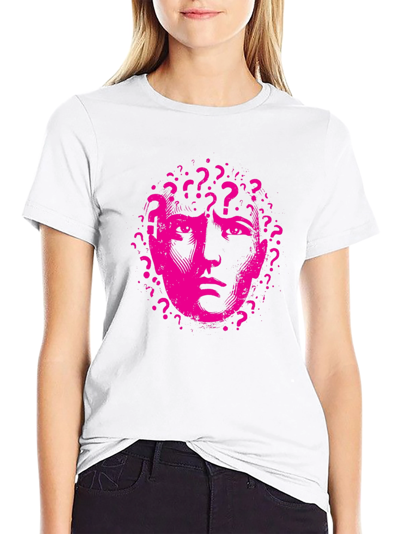 Questioning Mind Graphic Tee - Black