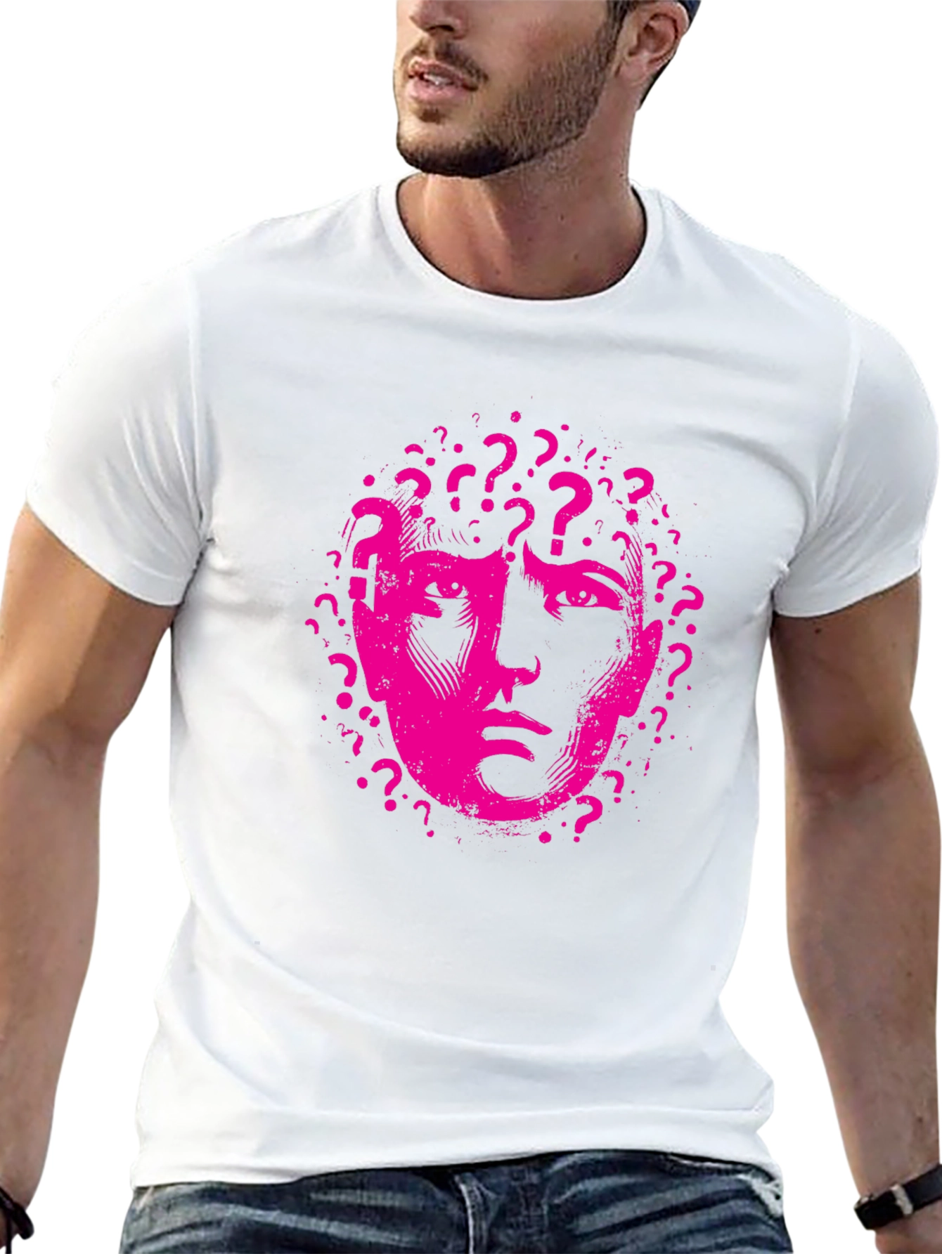 Questioning Mind Graphic Tee - Black