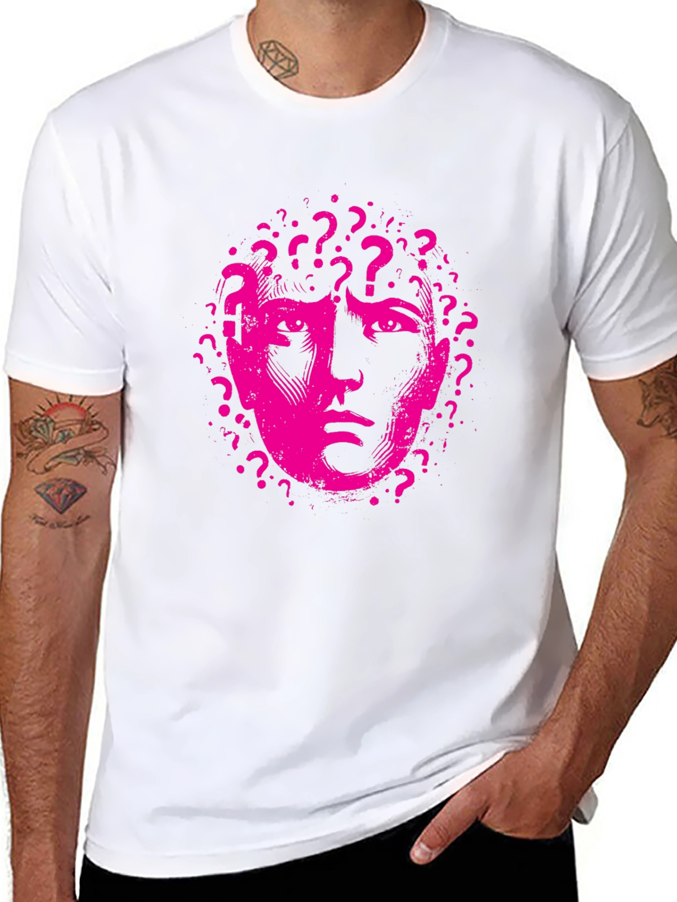 Questioning Mind Graphic Tee - Black