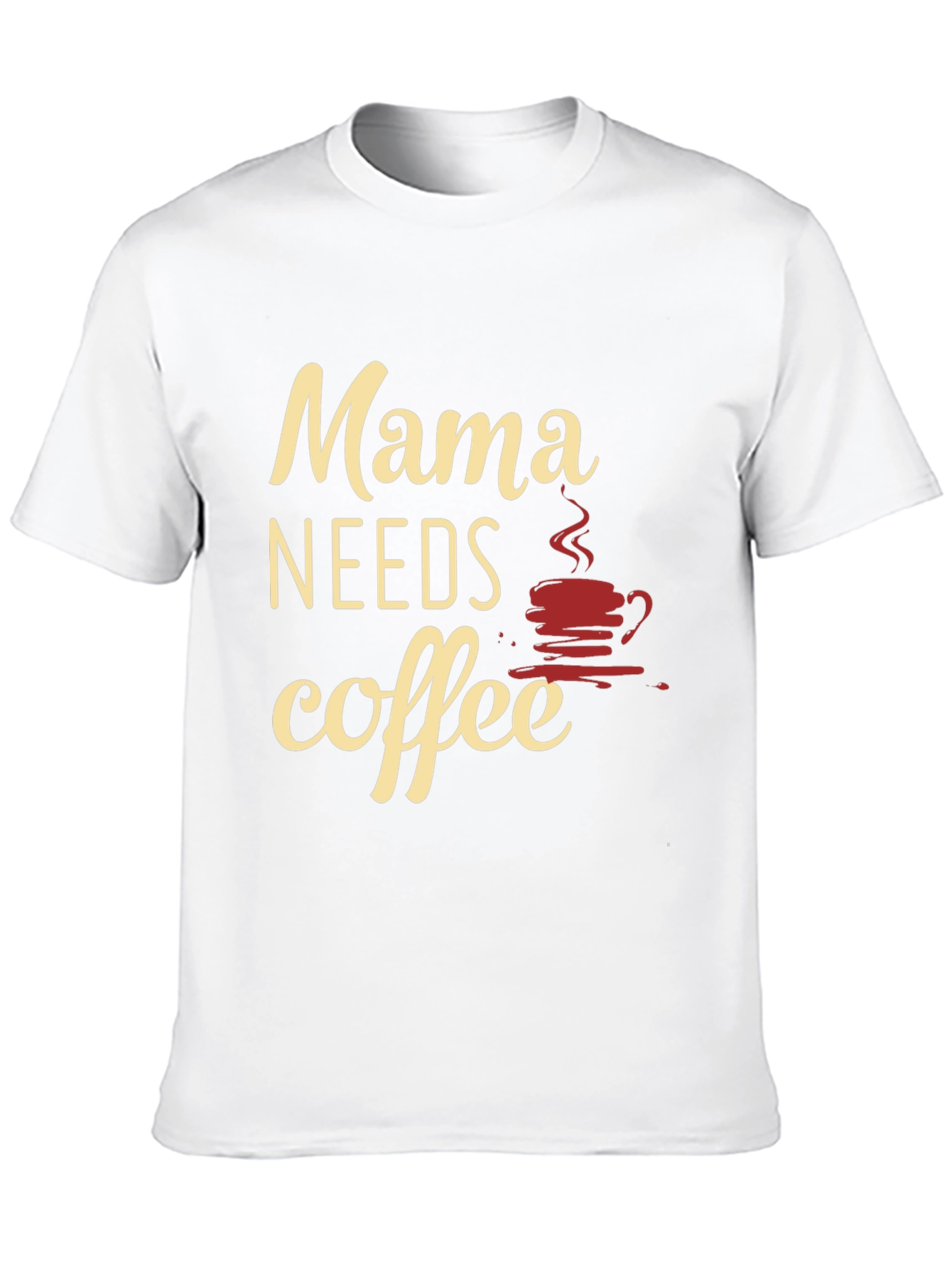 Mama Needs Coffee Black T-Shirt