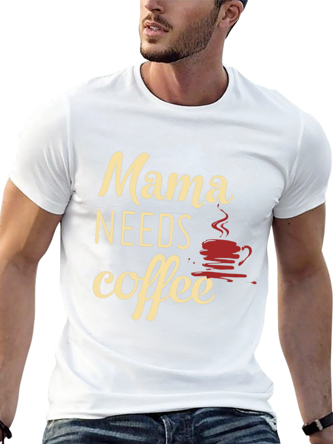 Mama Needs Coffee Black T-Shirt