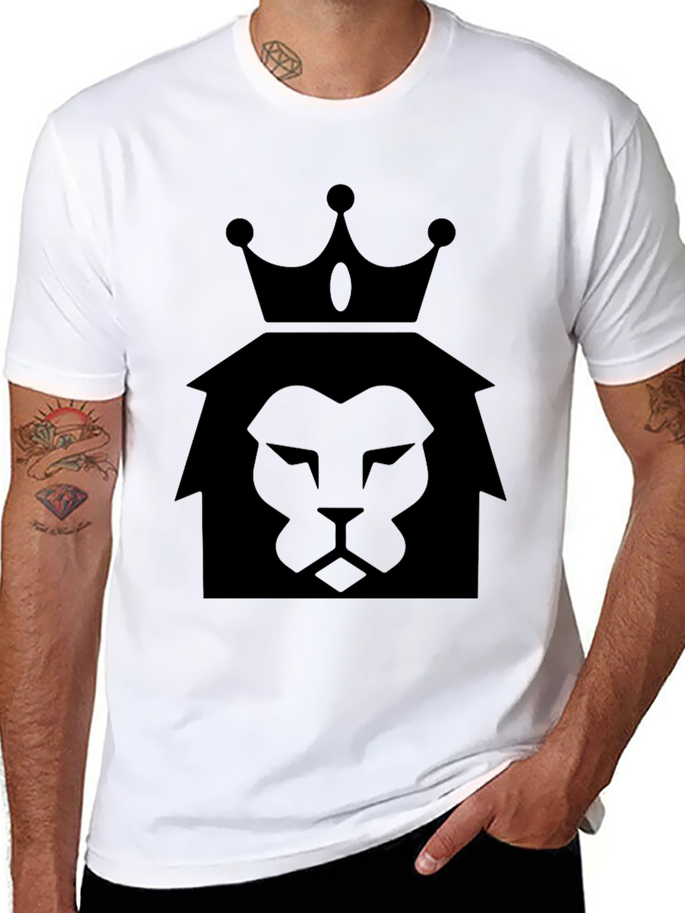 King Lion Graphic Tee - Black