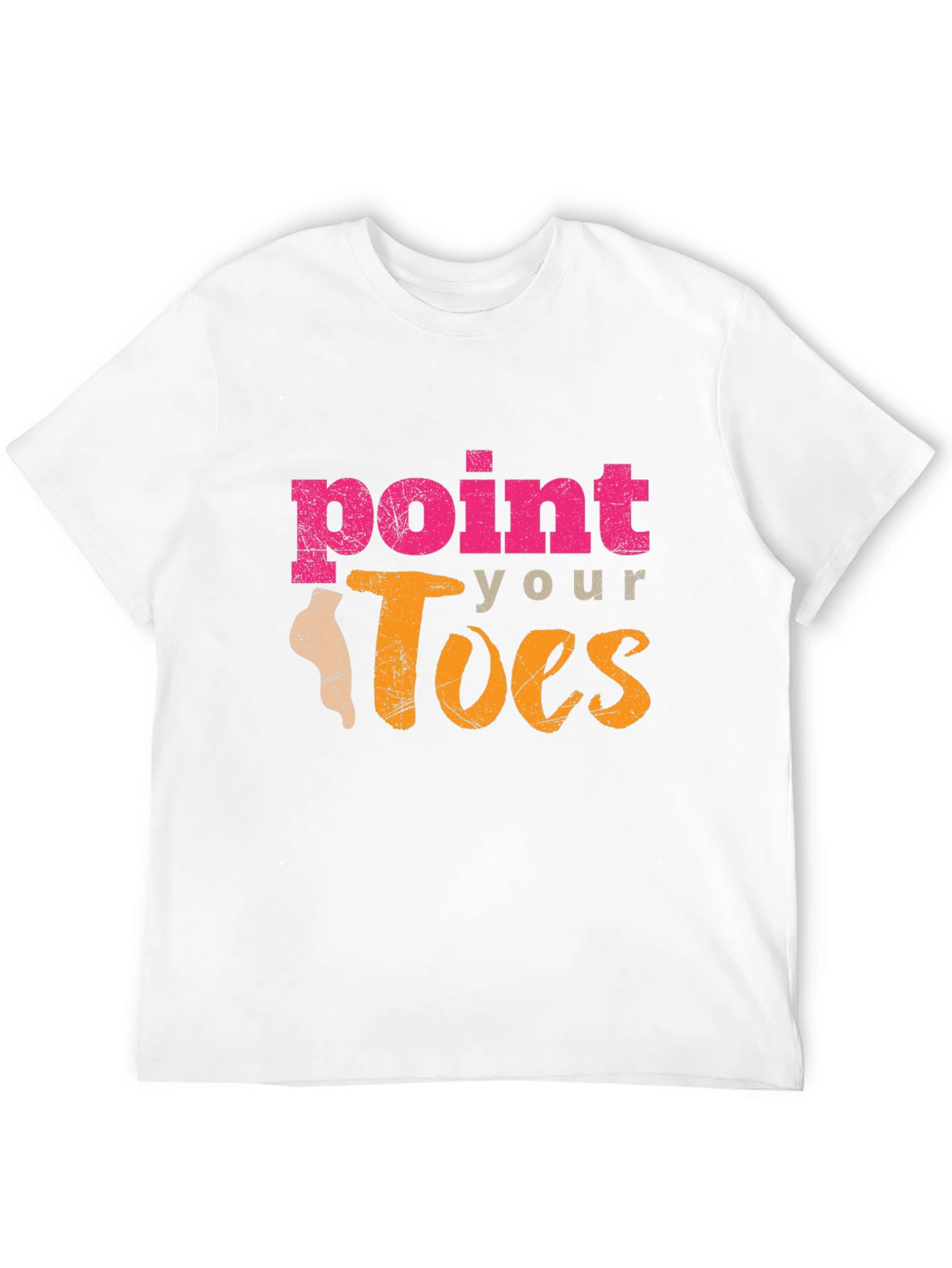 Point Your Toes Graphic Tee - Dance Inspired Shirt