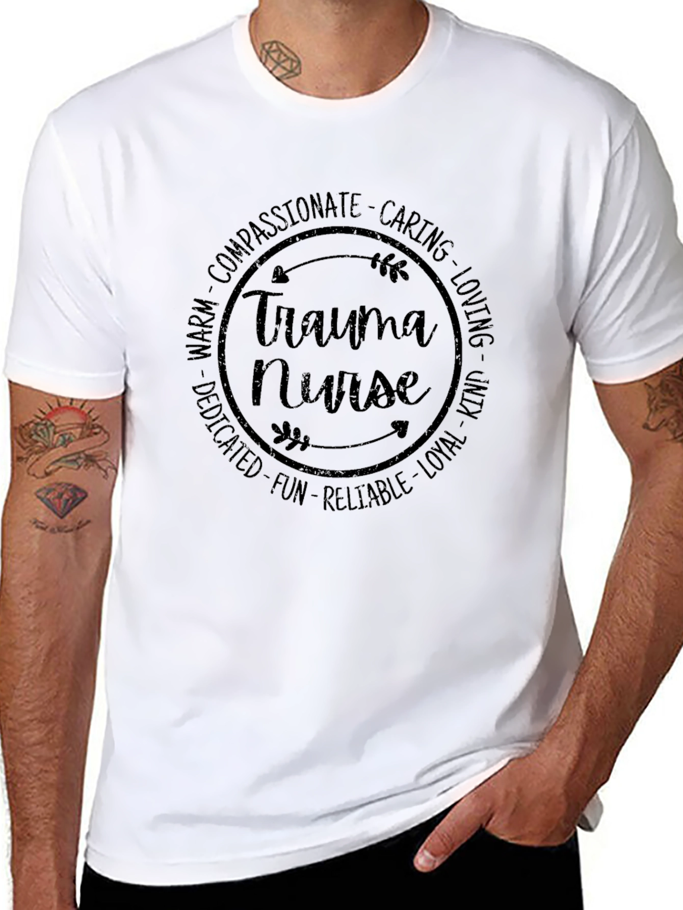 Trauma Nurse T-Shirt - Compassionate Caring Loving