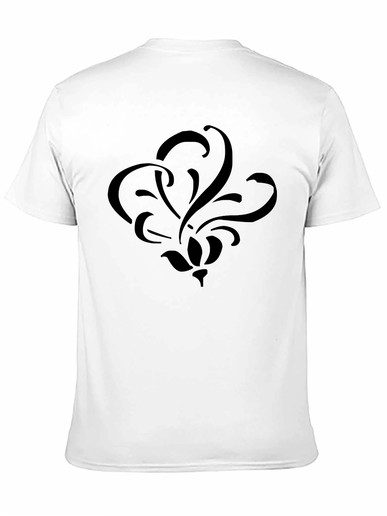 Elegant Black Floral Graphic T-Shirt