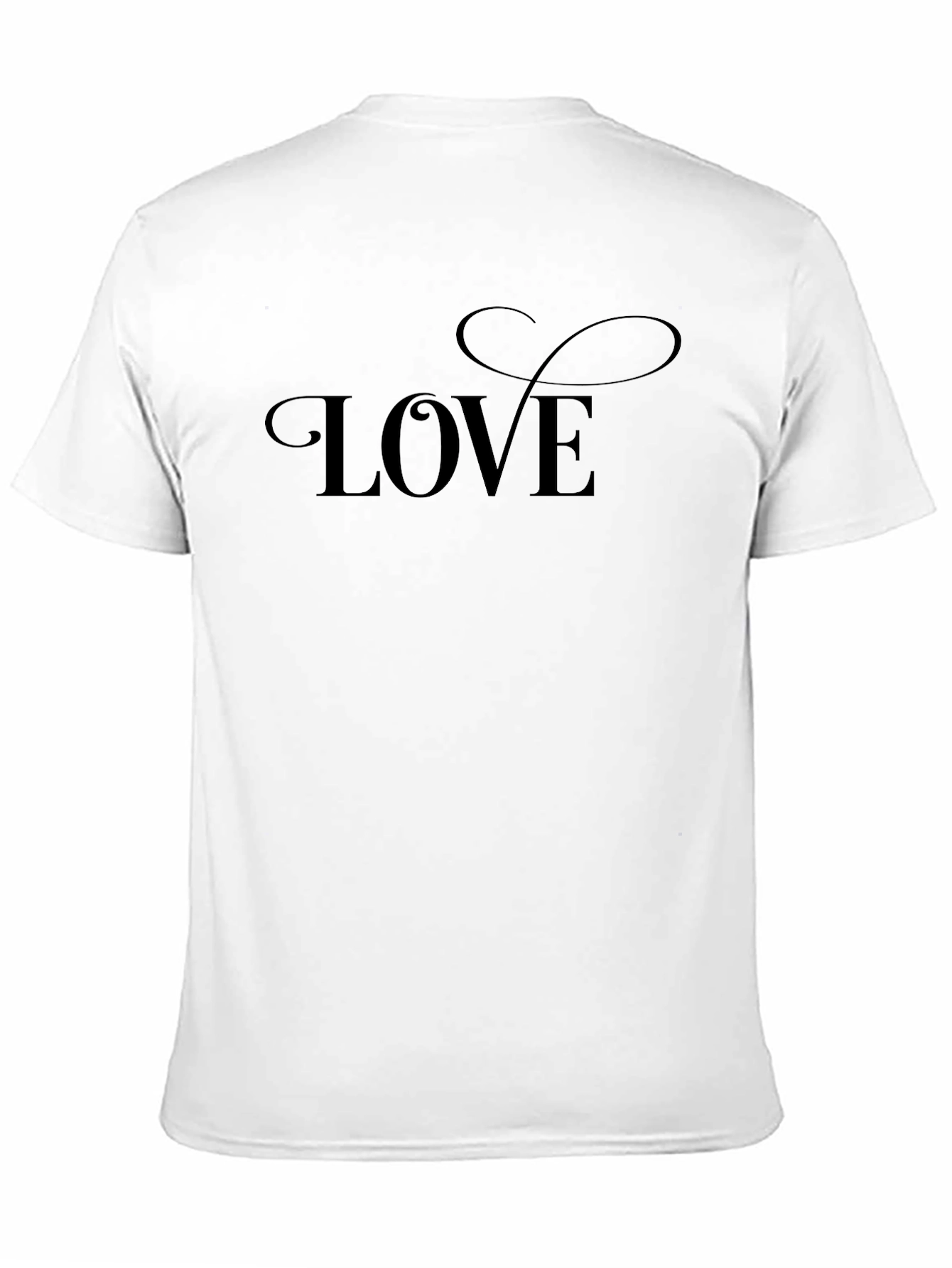 Love Script Black T-Shirt - Stylish Casual Wear