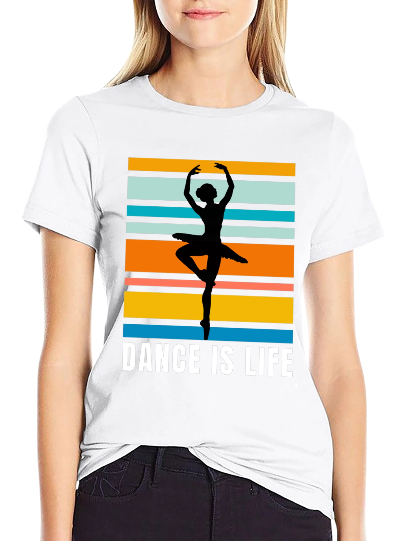 Dance is Life T-Shirt - Ballerina Silhouette