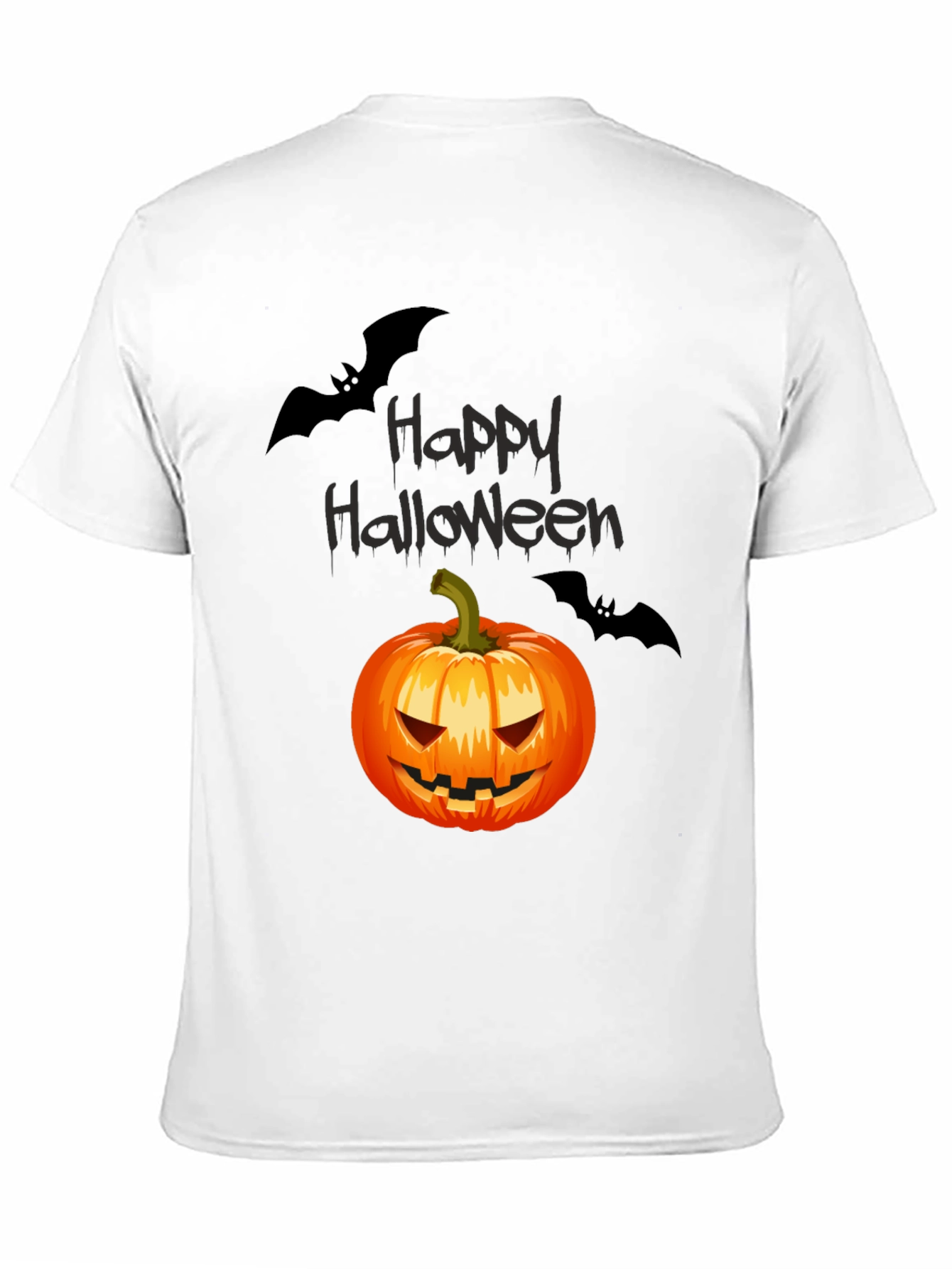 Happy Halloween Pumpkin & Bats T-Shirt