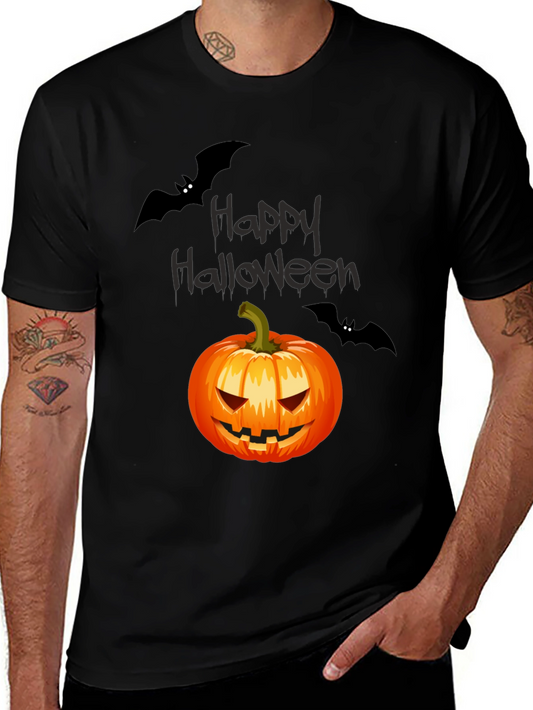 Happy Halloween Pumpkin & Bats T-Shirt