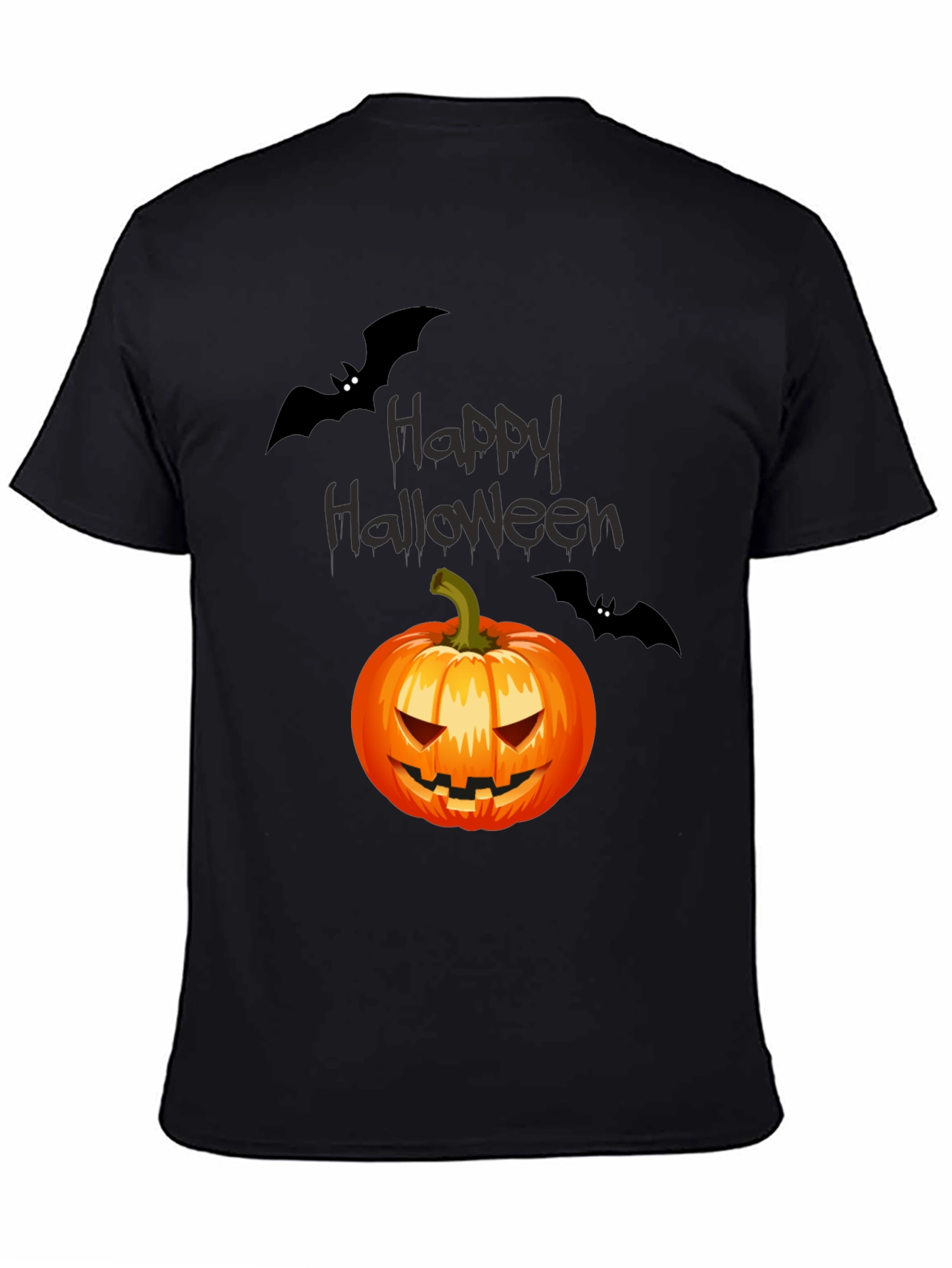 Happy Halloween Pumpkin & Bats T-Shirt