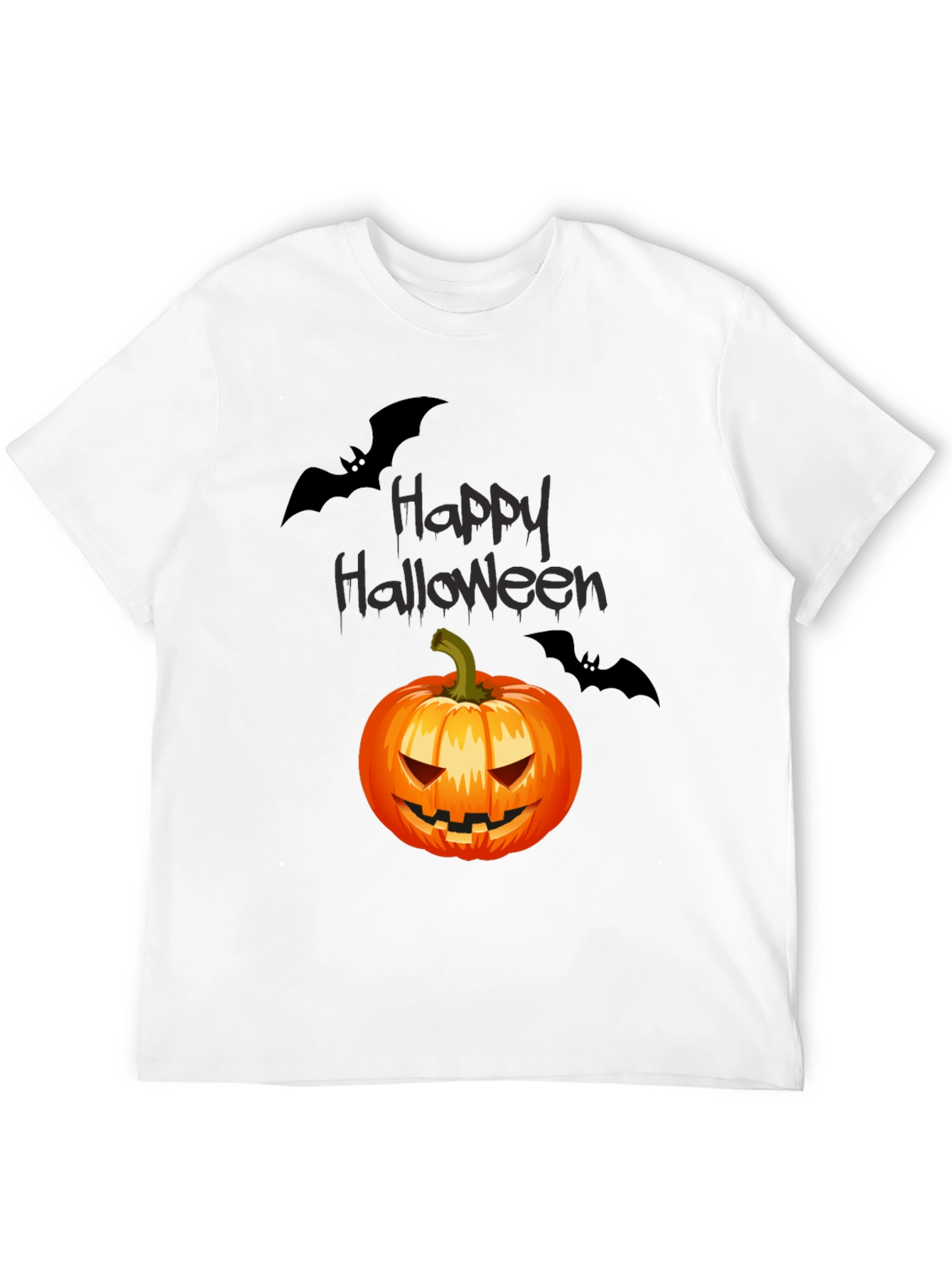 Happy Halloween Pumpkin & Bats T-Shirt