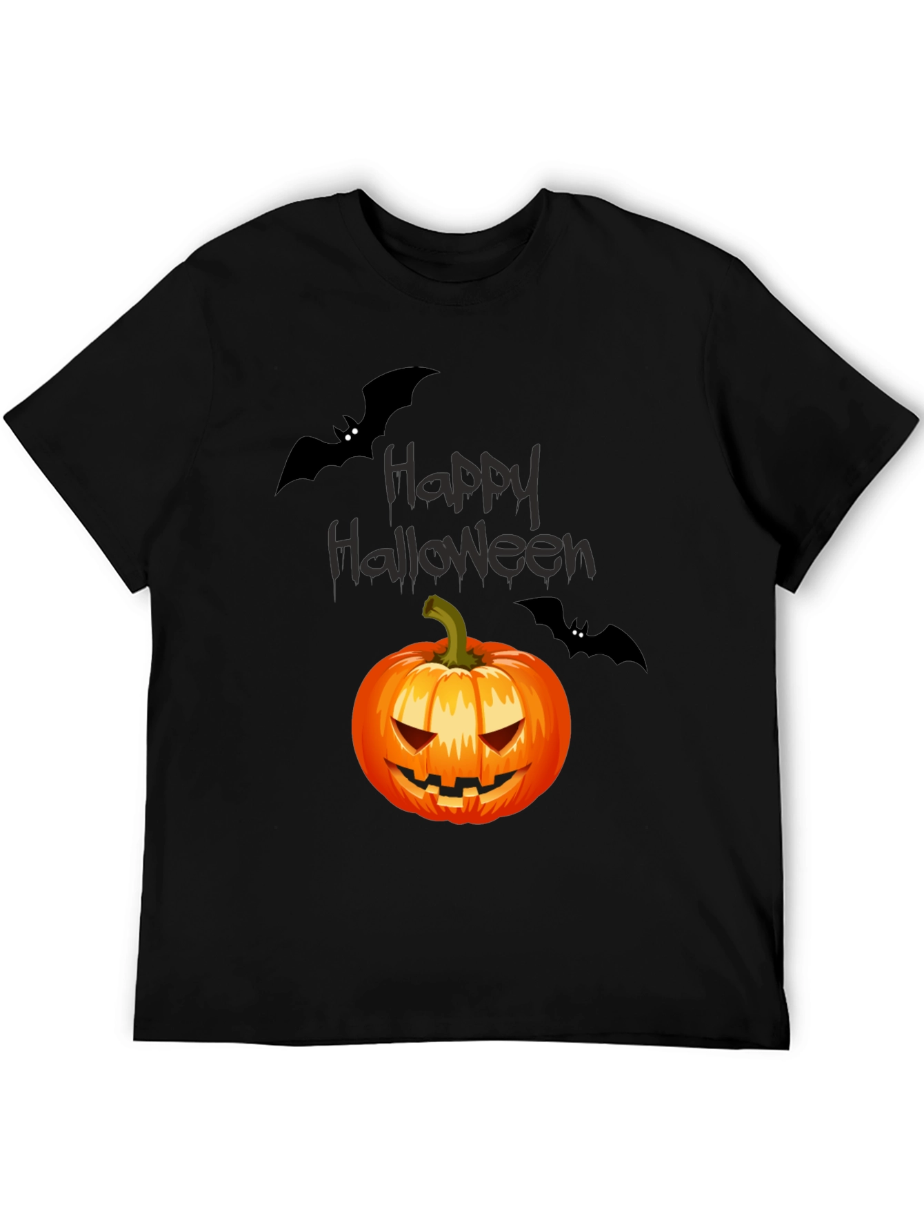 Happy Halloween Pumpkin & Bats T-Shirt