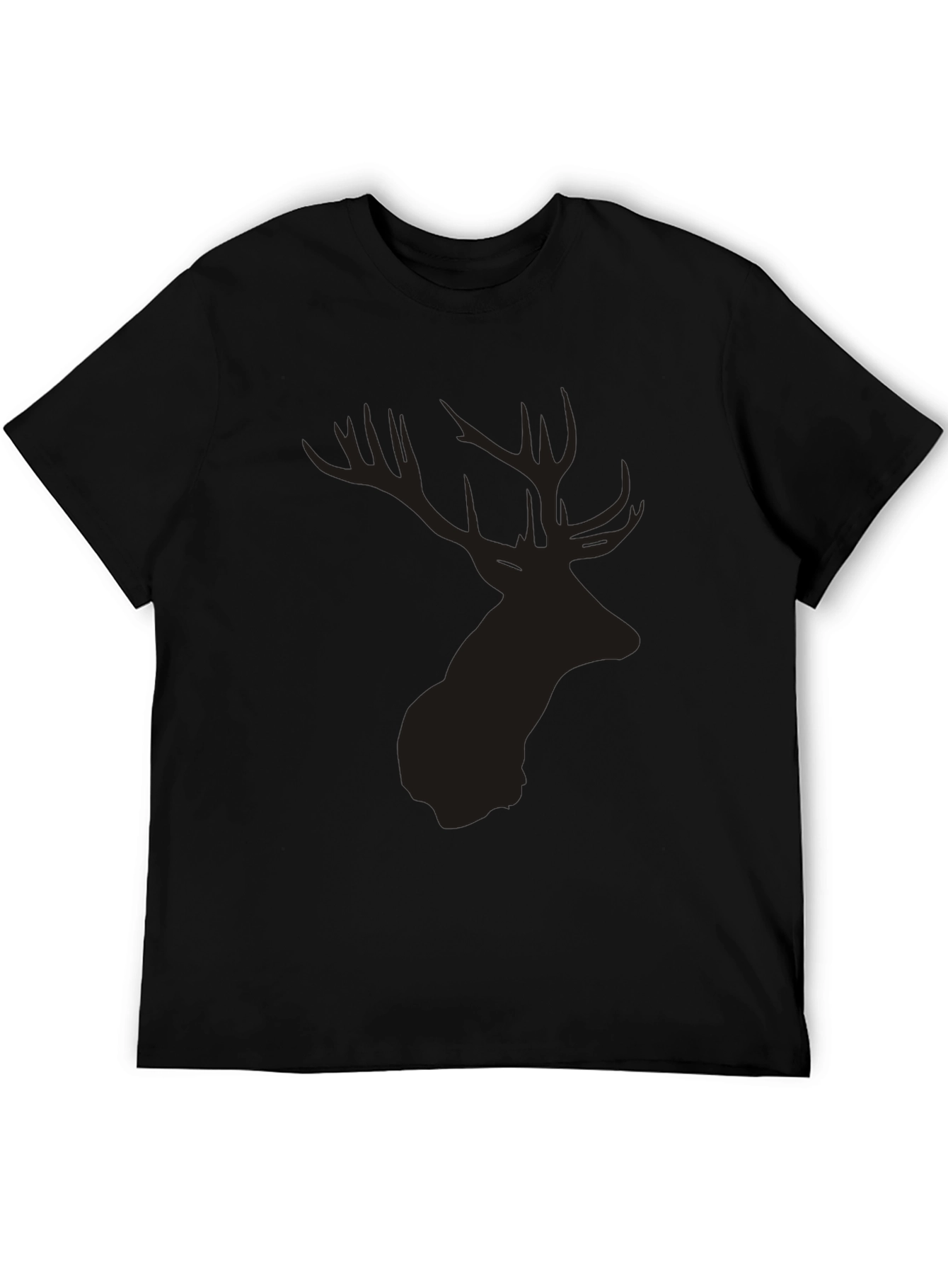 Black Deer Silhouette Graphic Tee
