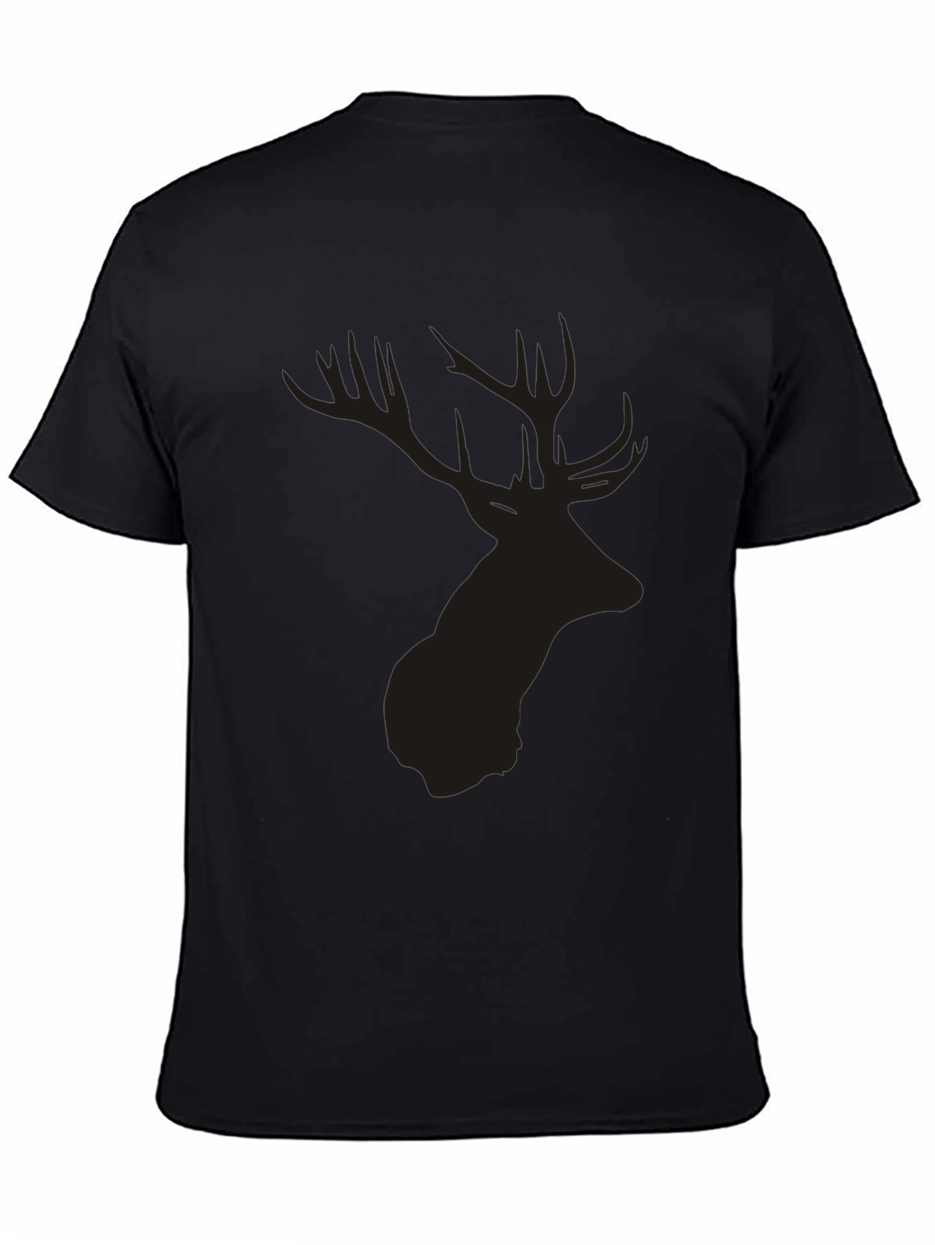 Black Deer Silhouette Graphic Tee