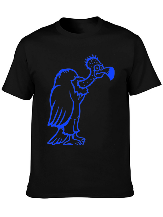 Vulture Graphic Tee - Black Short Sleeve Crew Neck Shirt