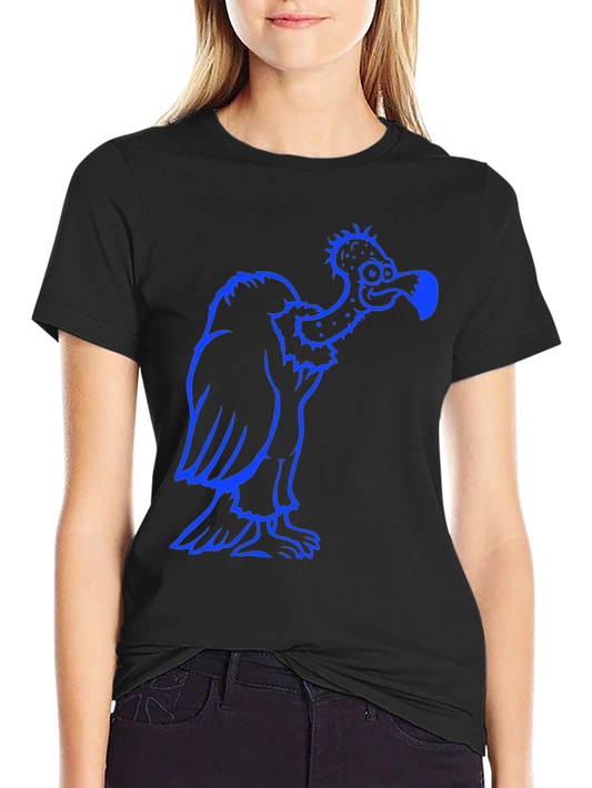 Vulture Graphic Tee - Black Short Sleeve Crew Neck Shirt