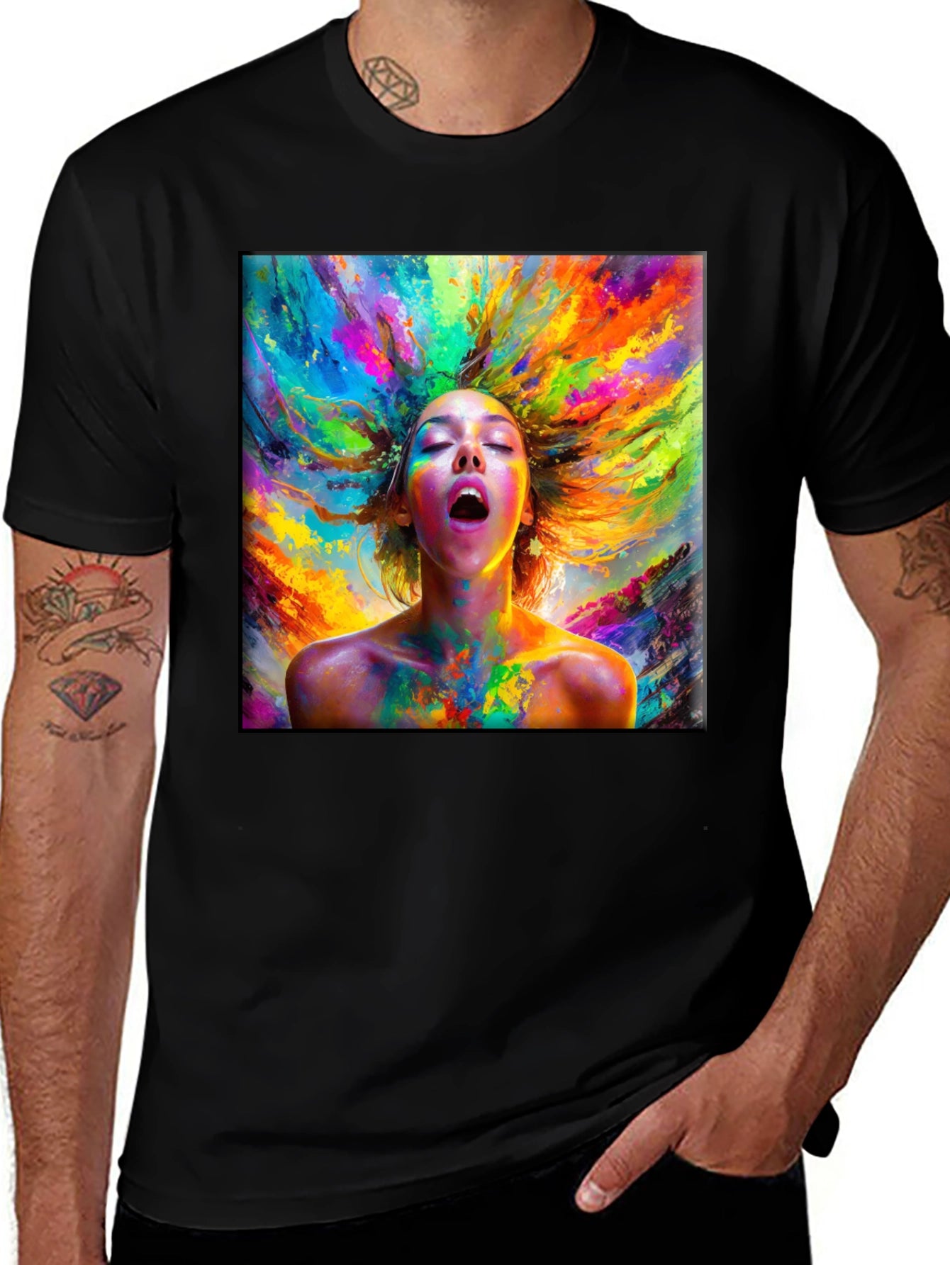 Artistic Expression Black T-Shirt