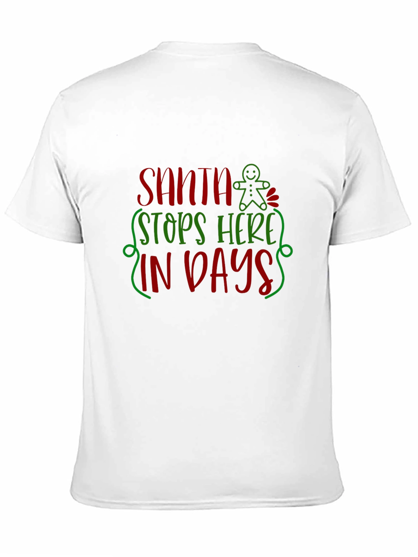 Santa Stops Here Christmas Graphic Tee