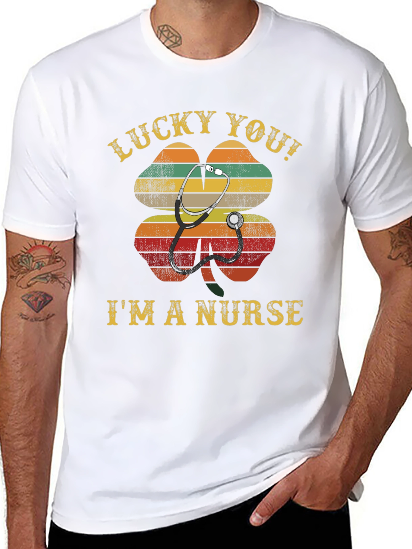 Lucky You! Im a Nurse Graphic T-Shirt