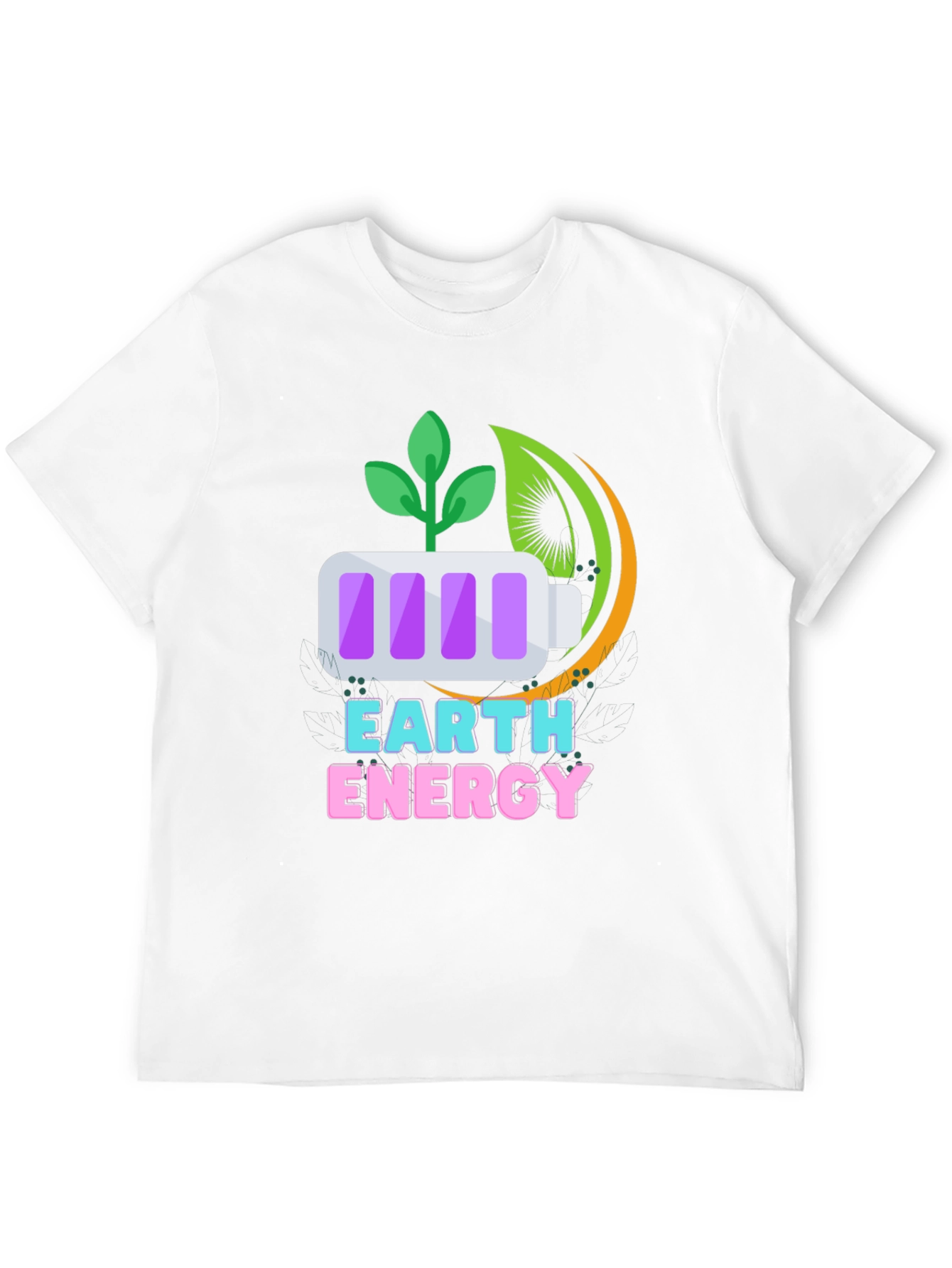 Earth Energy Graphic Tee - Sustainable Style