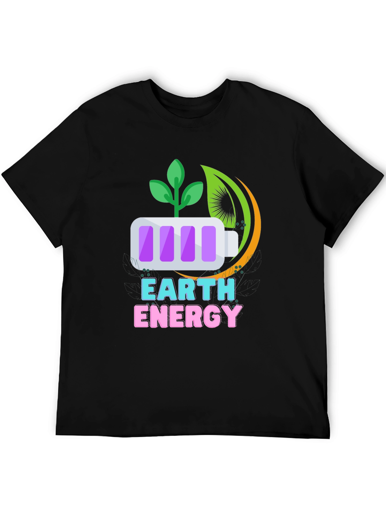 Earth Energy Graphic Tee - Sustainable Style