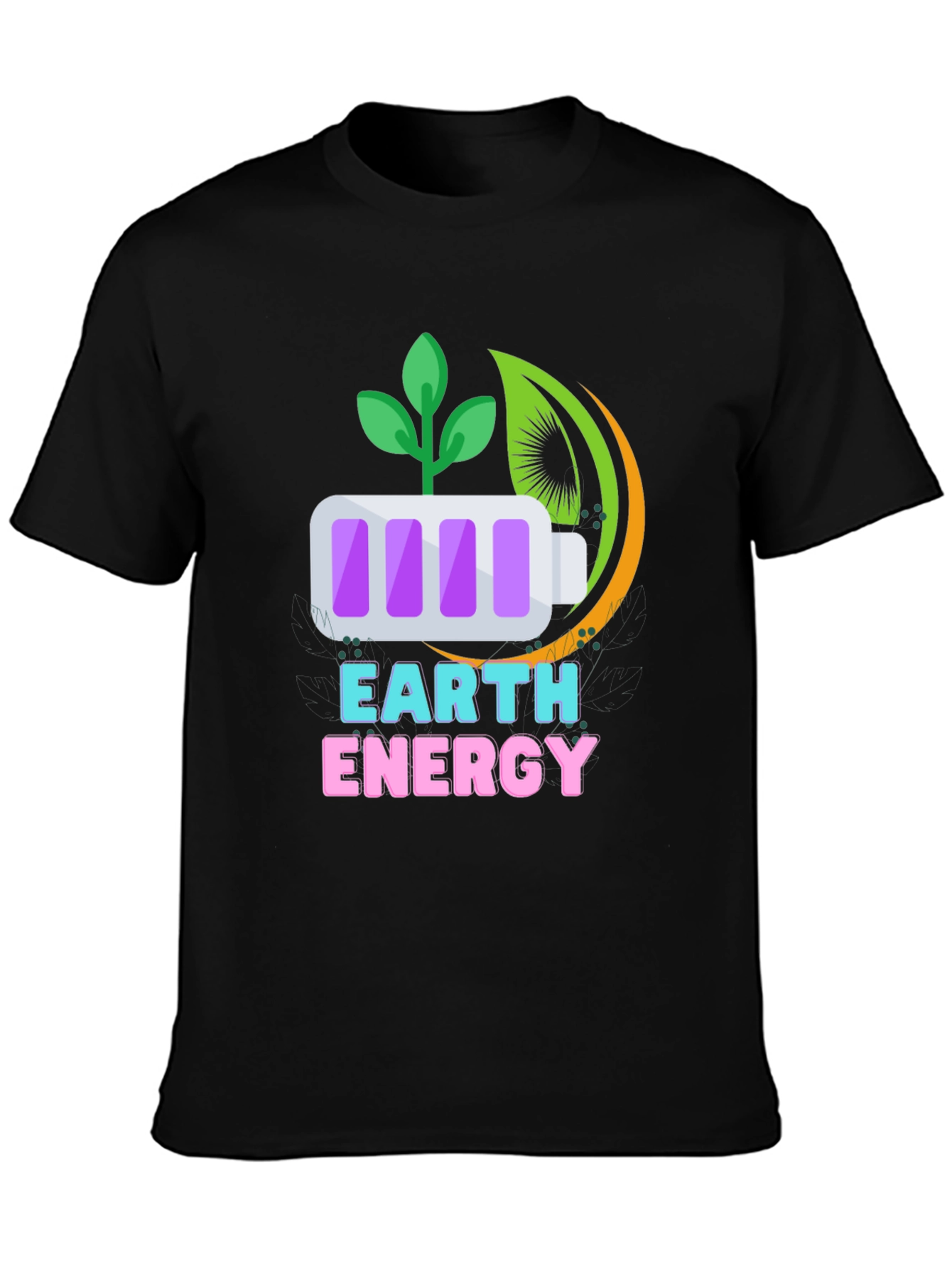Earth Energy Graphic Tee - Sustainable Style
