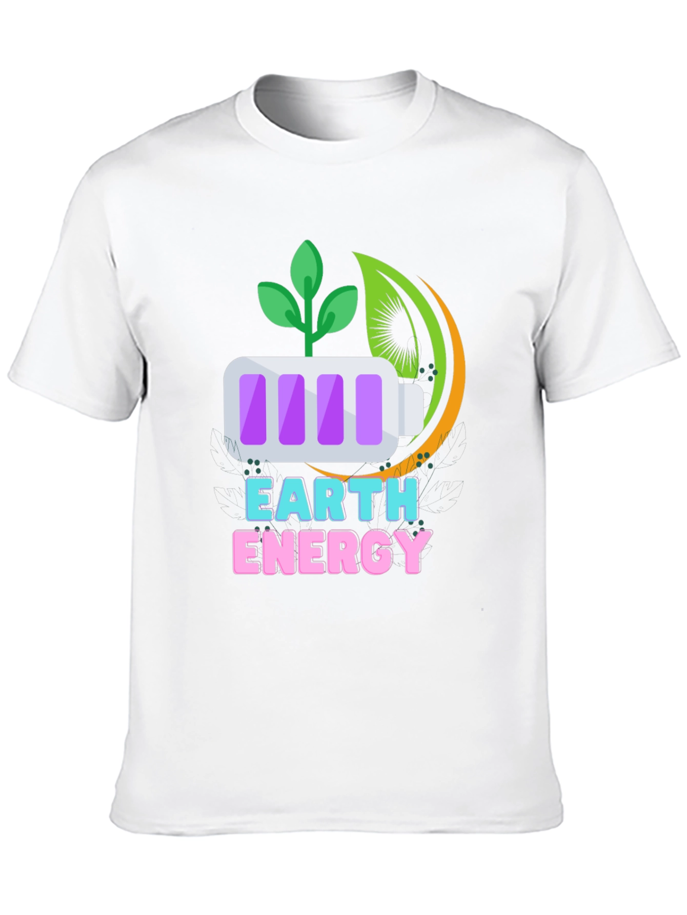 Earth Energy Graphic Tee - Sustainable Style