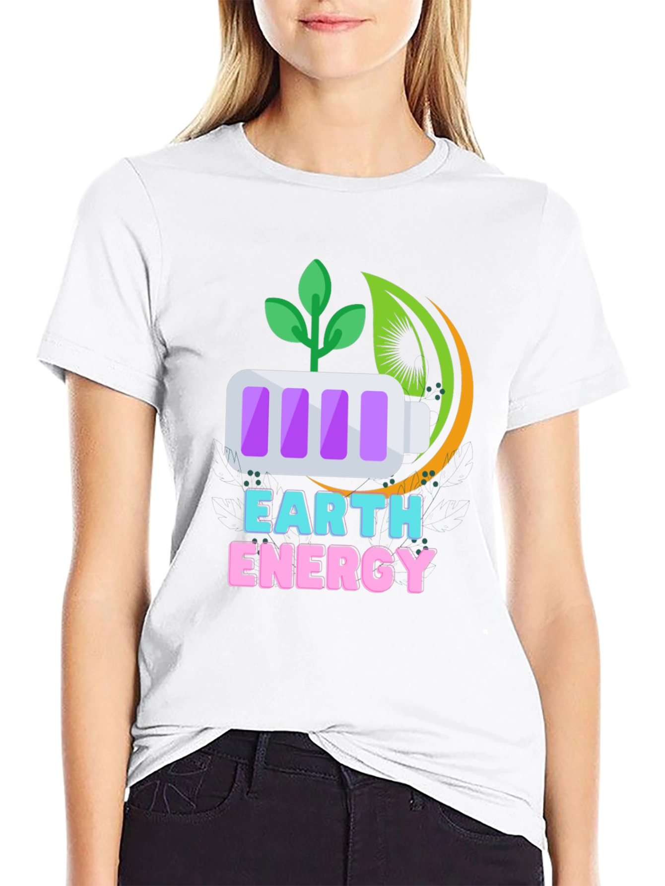 Earth Energy Graphic Tee - Sustainable Style