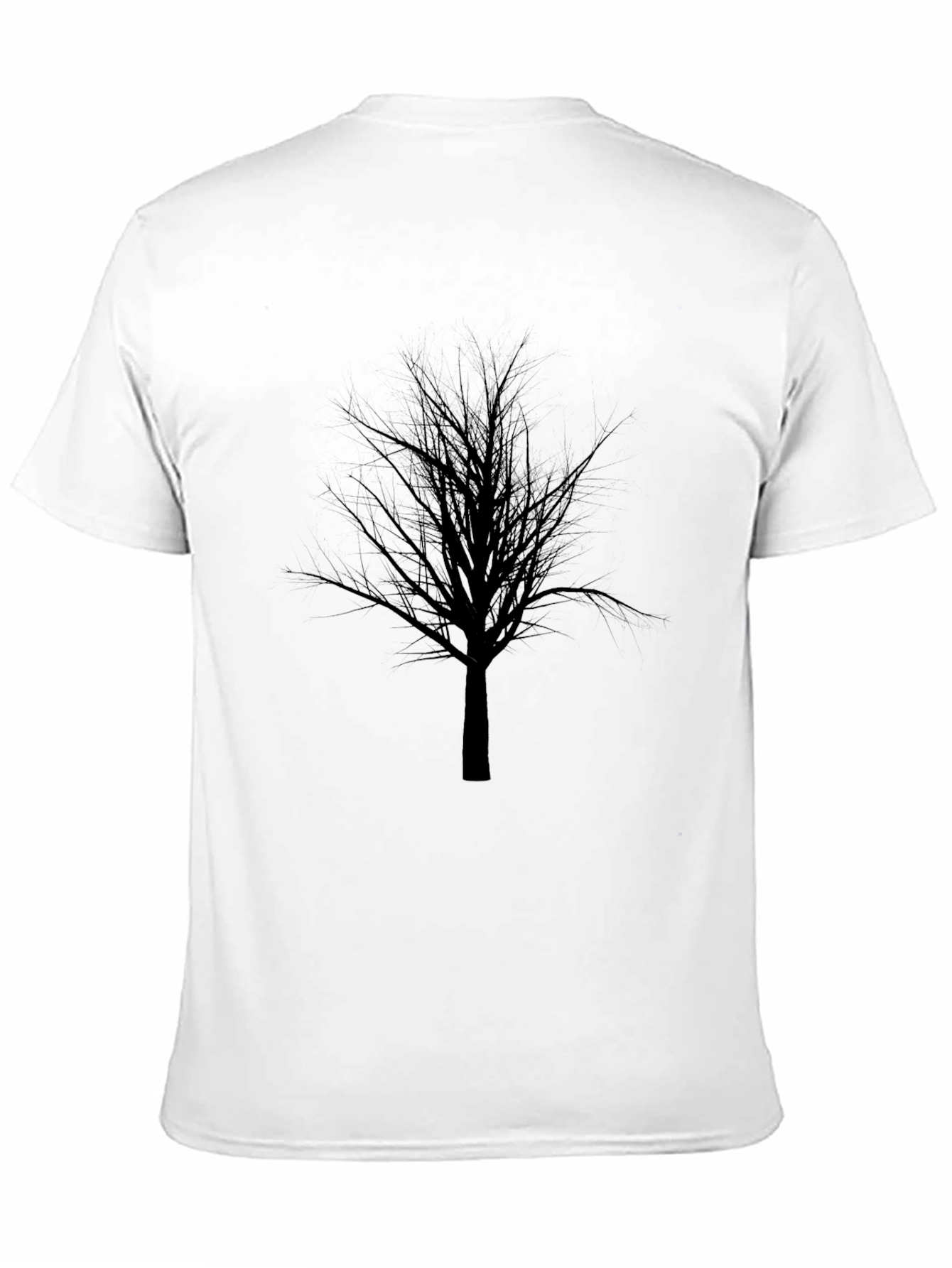 Mens Black T-Shirt with Tree Graphic
