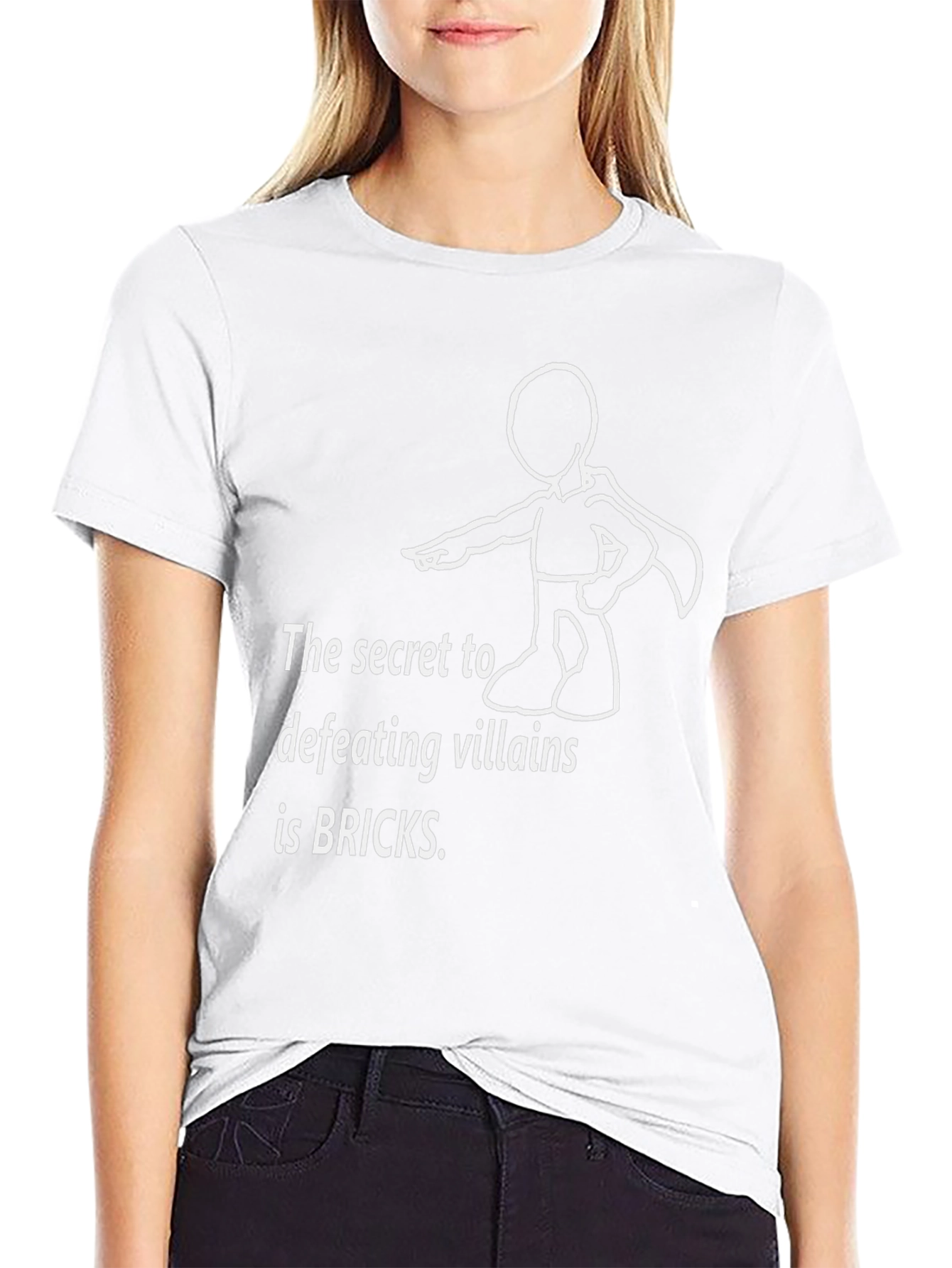 Secret to Defeating Villains Bricks T-Shirt