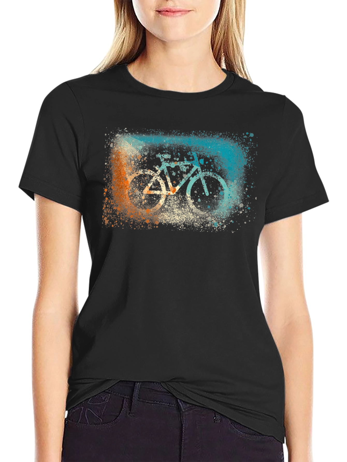 Bicycle Graphic Black T-Shirt