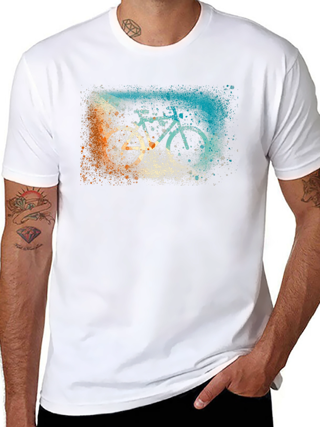 Bicycle Graphic Black T-Shirt