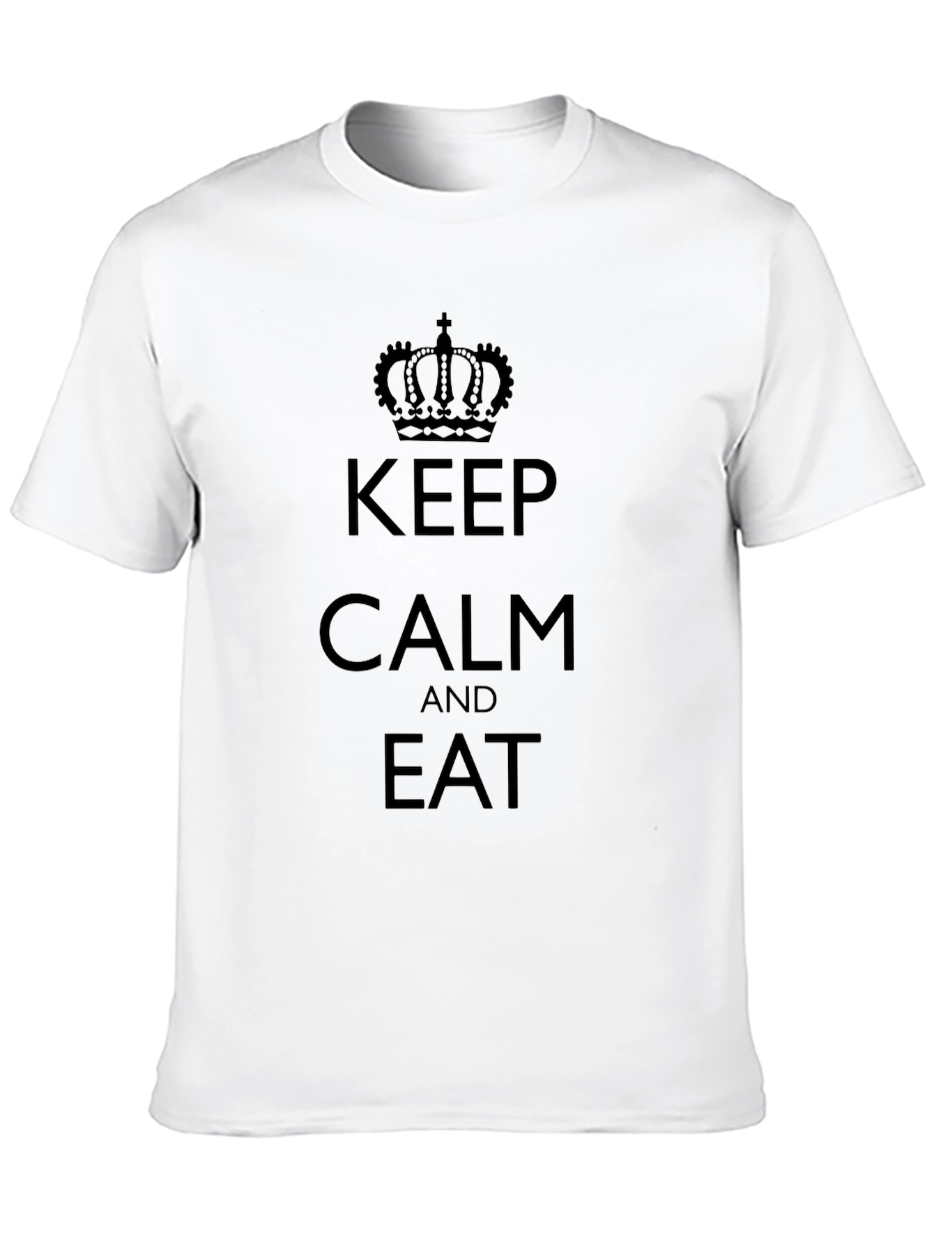 Keep Calm and Eat Black T-Shirt