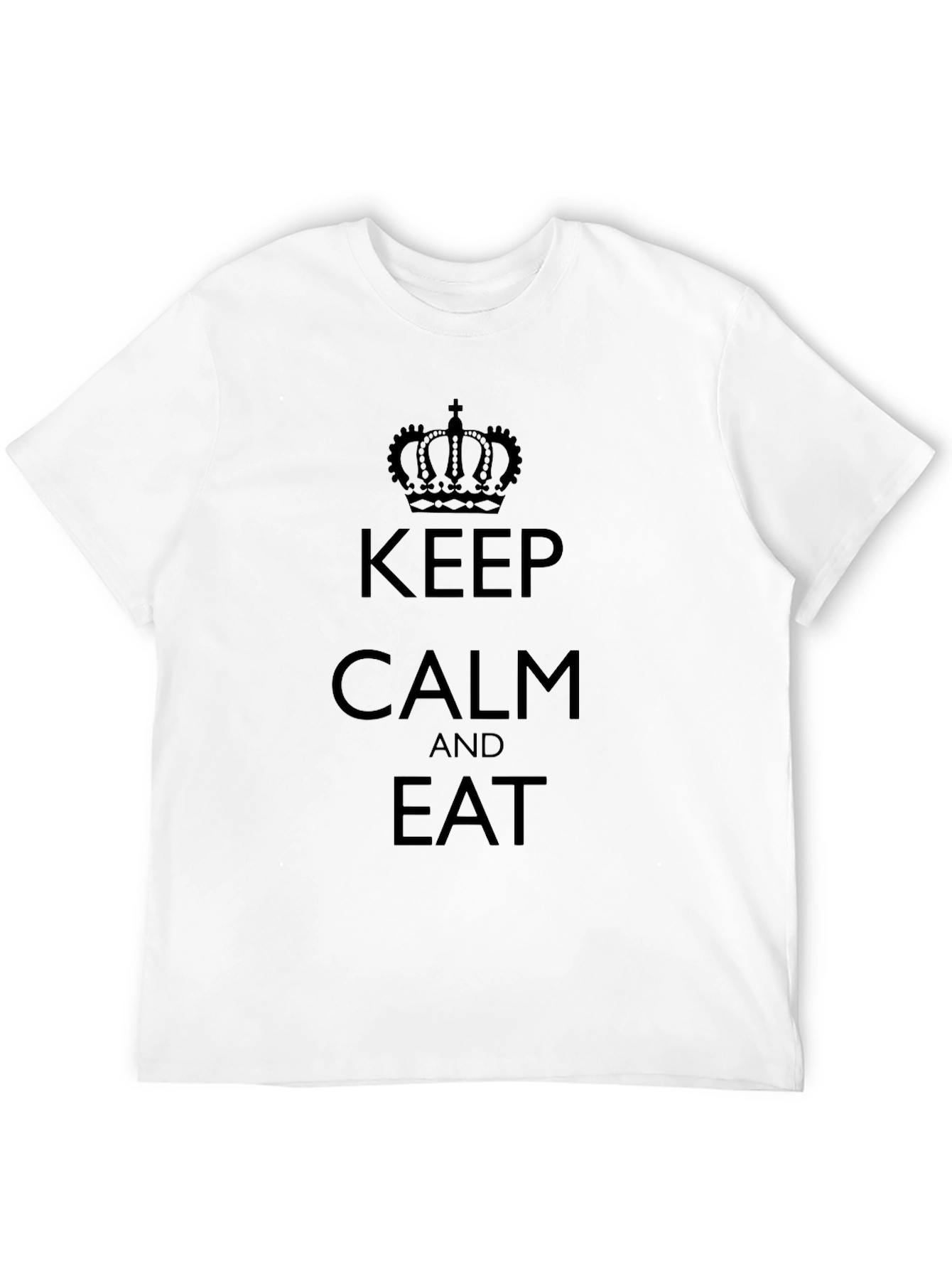 Keep Calm and Eat Black T-Shirt