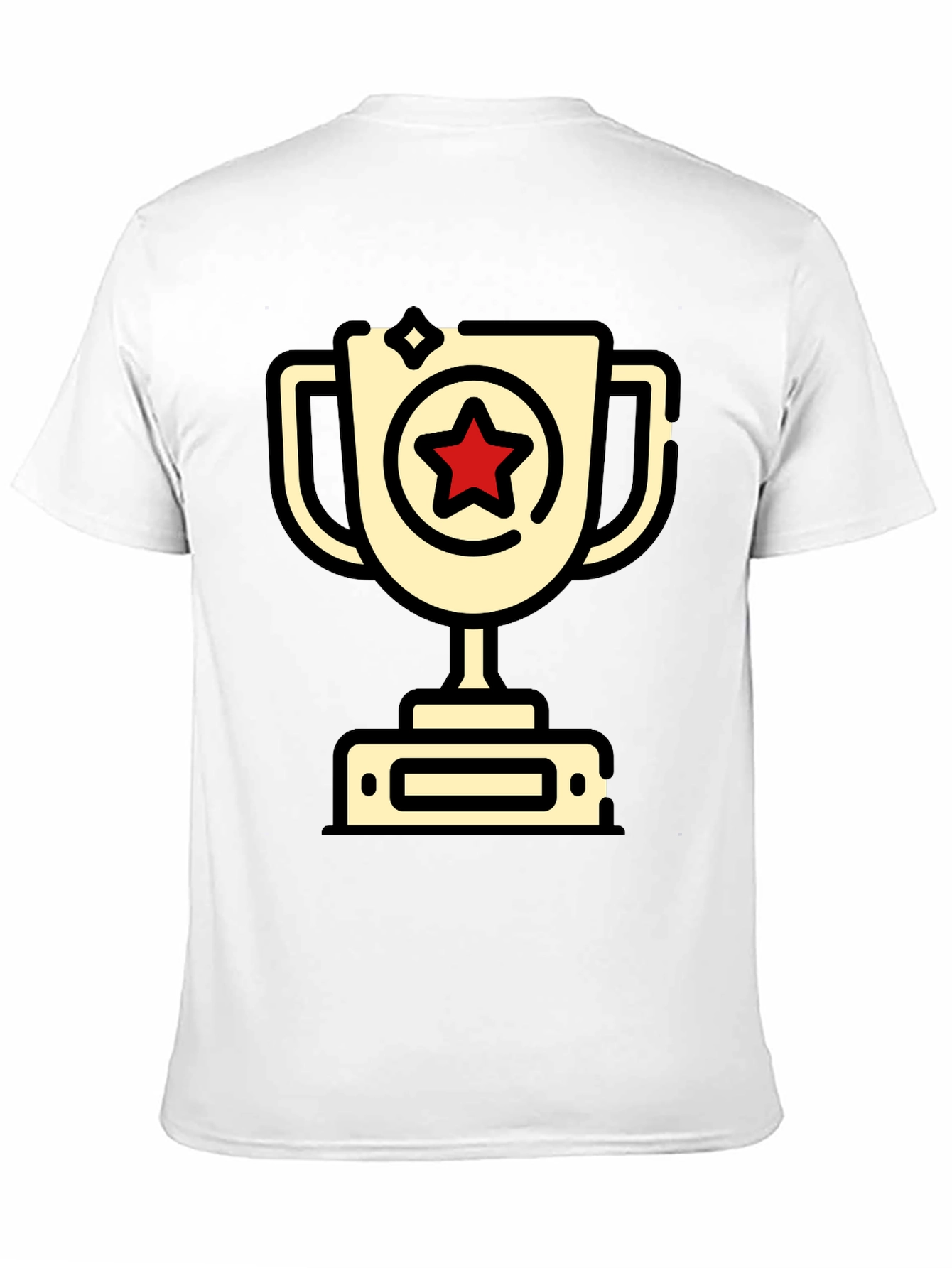 Winners Trophy T-Shirt - Champion Star Design