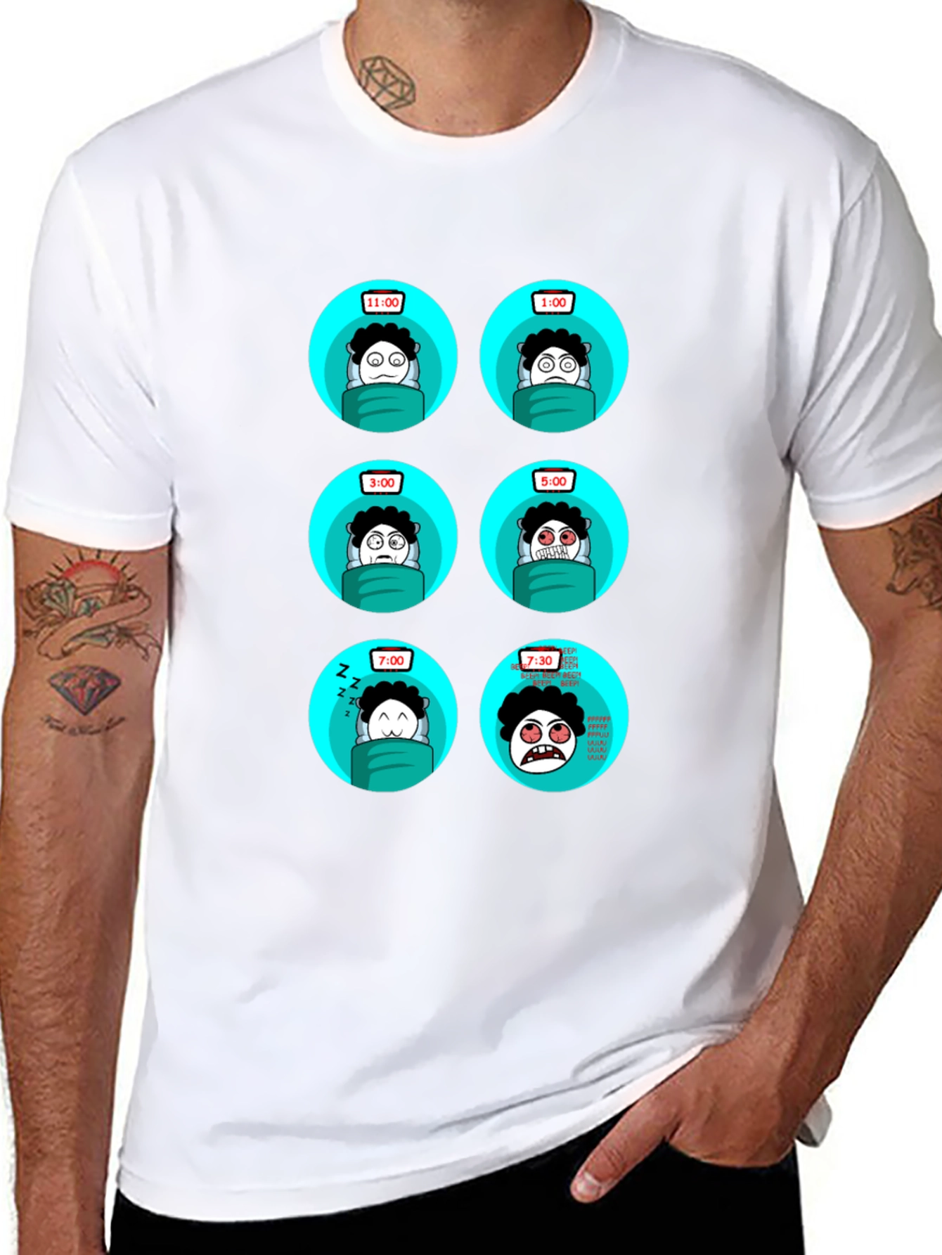 Sleepy Time T-Shirt - Funny Cartoon Design