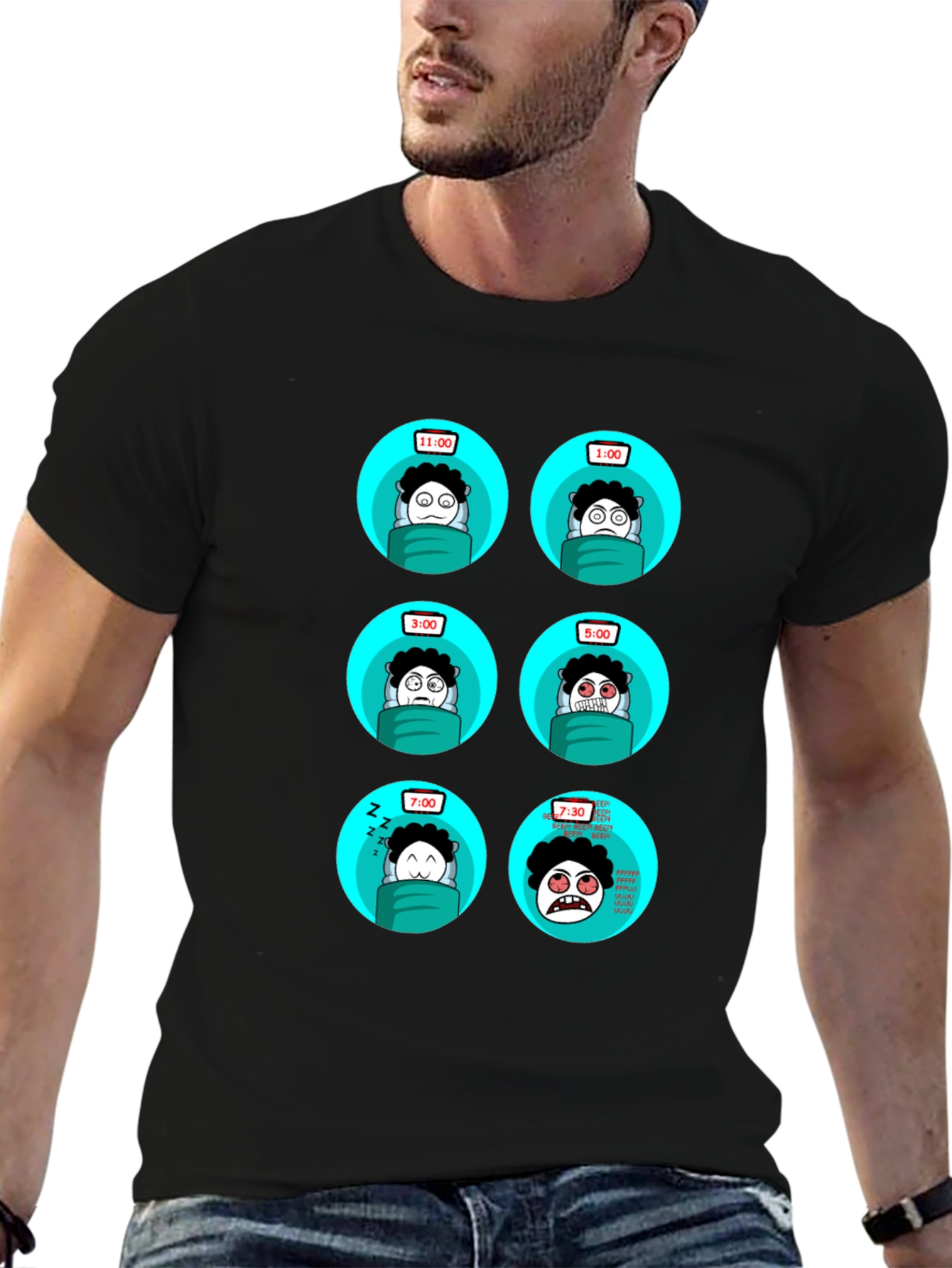 Sleepy Time T-Shirt - Funny Cartoon Design