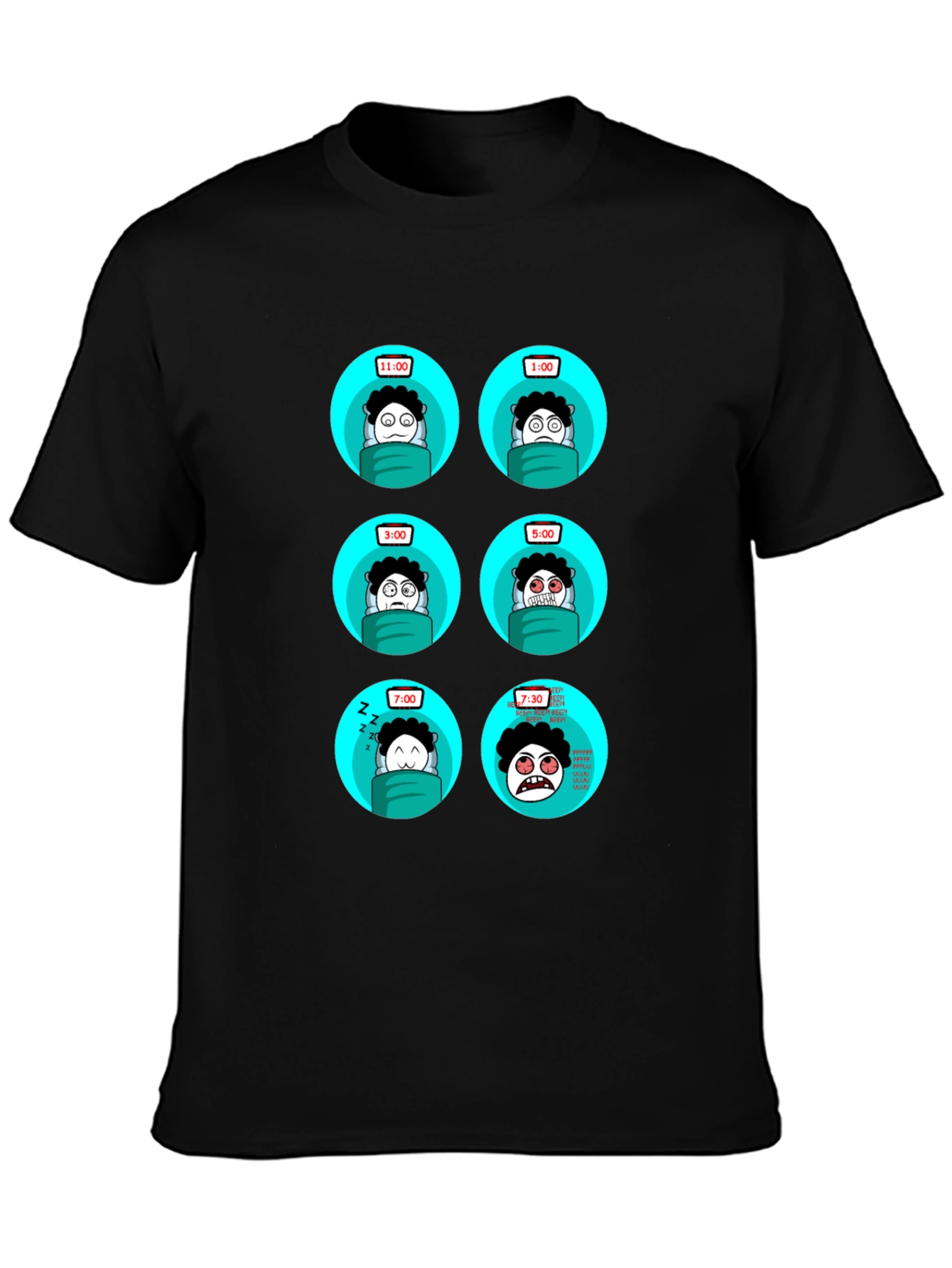 Sleepy Time T-Shirt - Funny Cartoon Design