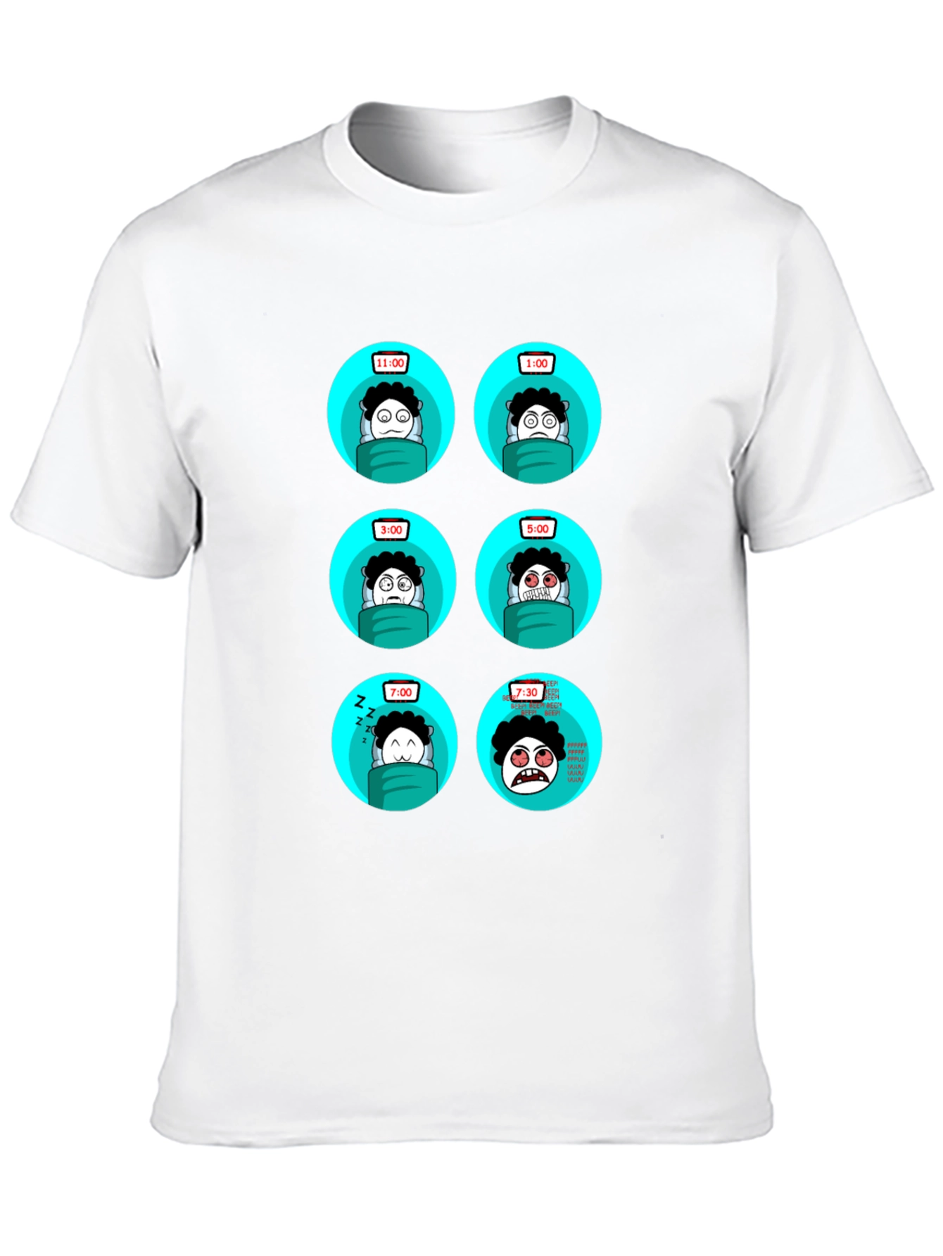 Sleepy Time T-Shirt - Funny Cartoon Design