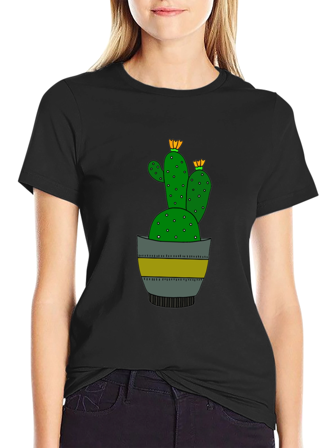 Cactus Graphic T-Shirt - Stylish & Unique Design