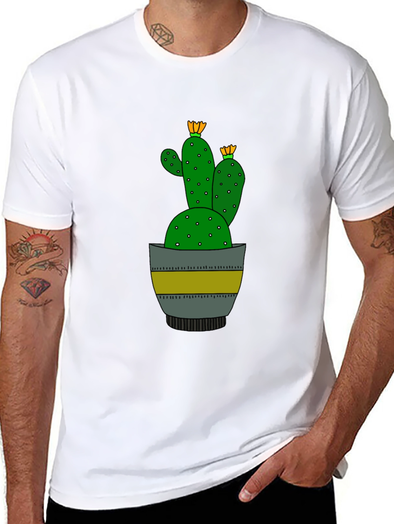 Cactus Graphic T-Shirt - Stylish & Unique Design