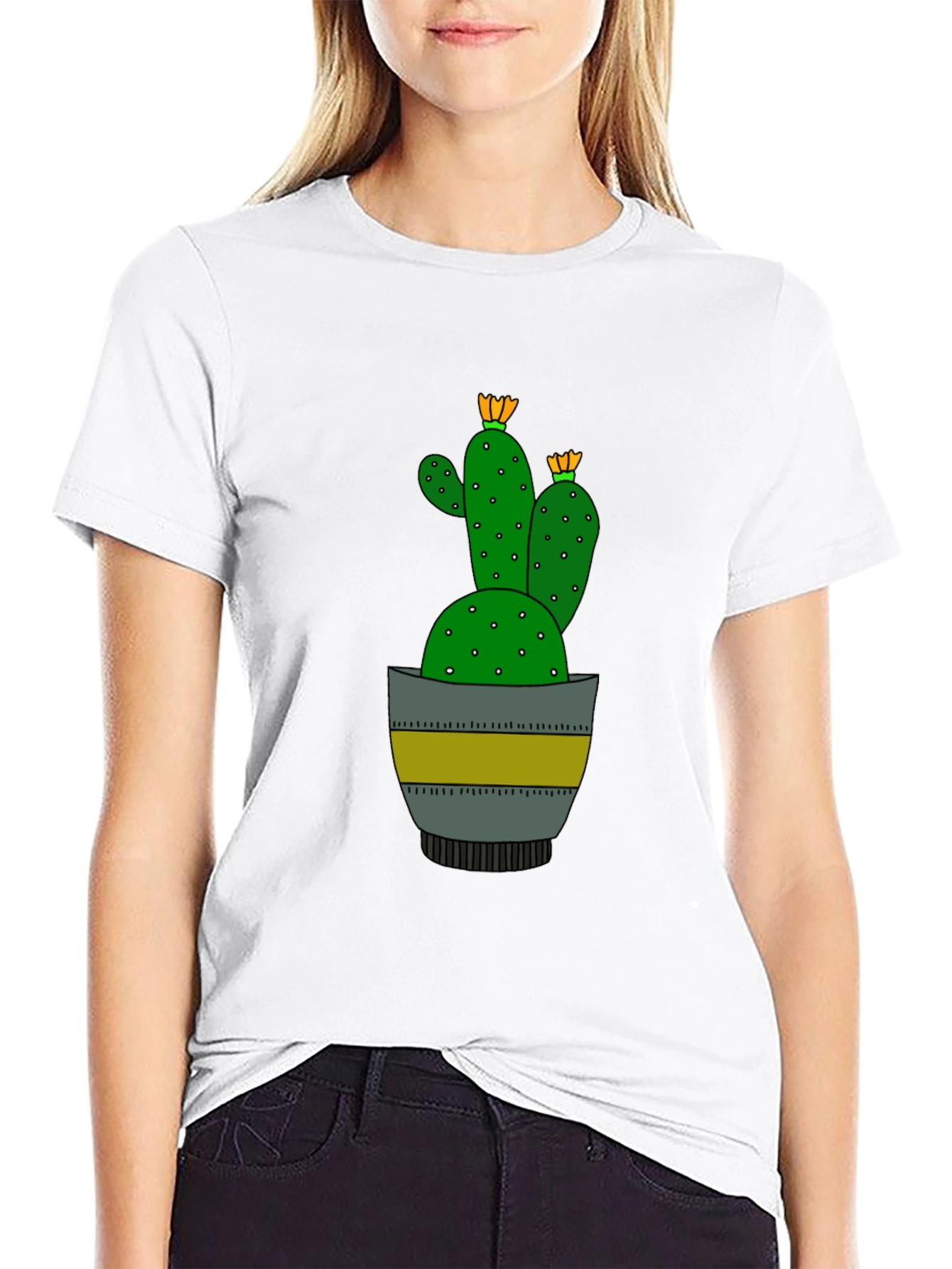 Cactus Graphic T-Shirt - Stylish & Unique Design