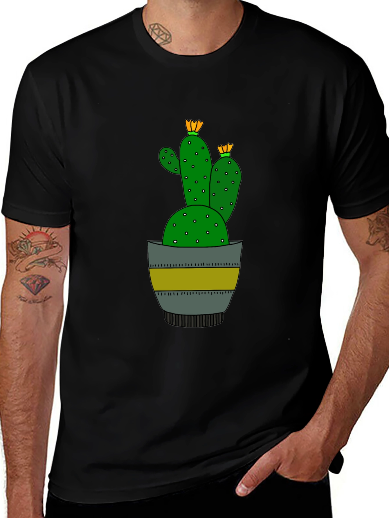 Cactus Graphic T-Shirt - Stylish & Unique Design