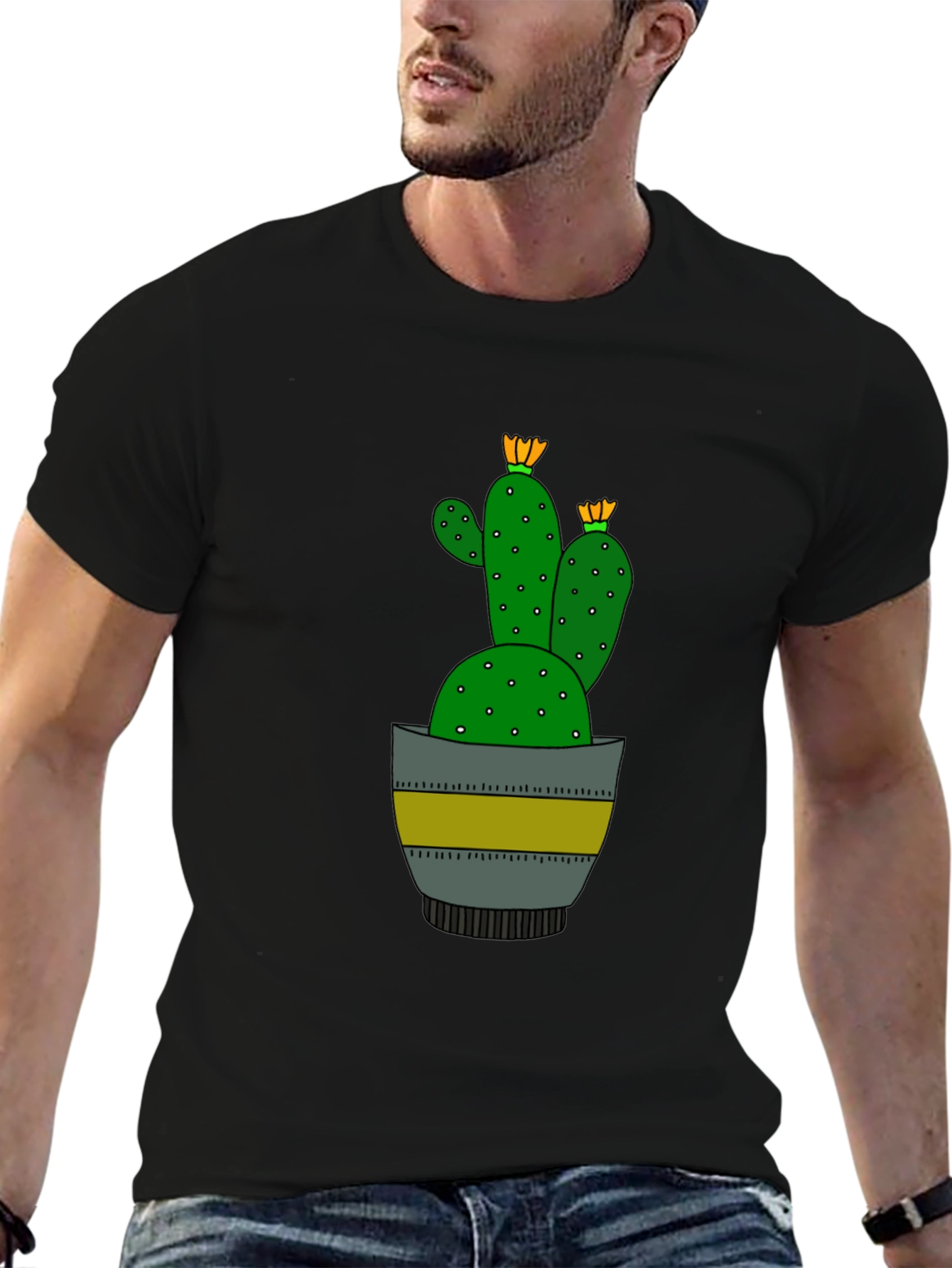 Cactus Graphic T-Shirt - Stylish & Unique Design