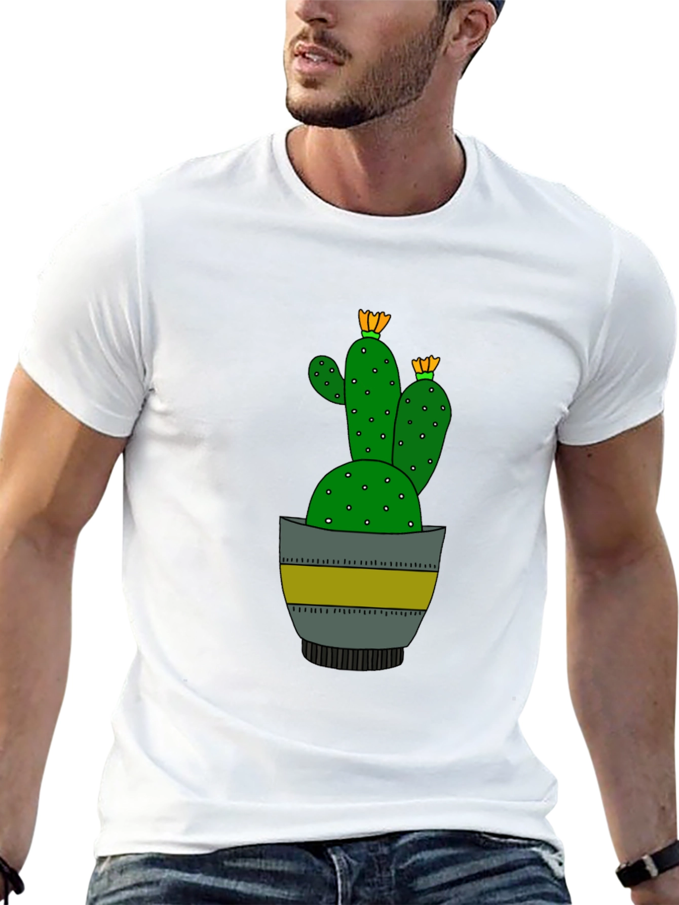 Cactus Graphic T-Shirt - Stylish & Unique Design