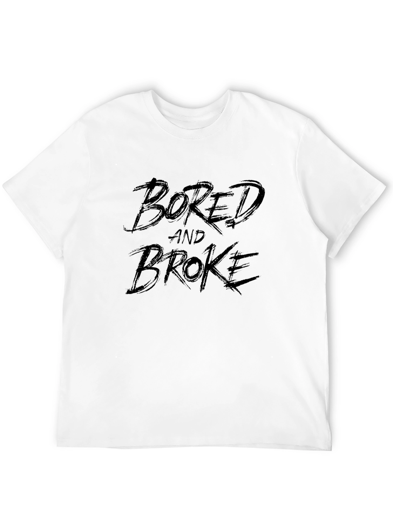 Bored and Broke Black Graphic T-Shirt