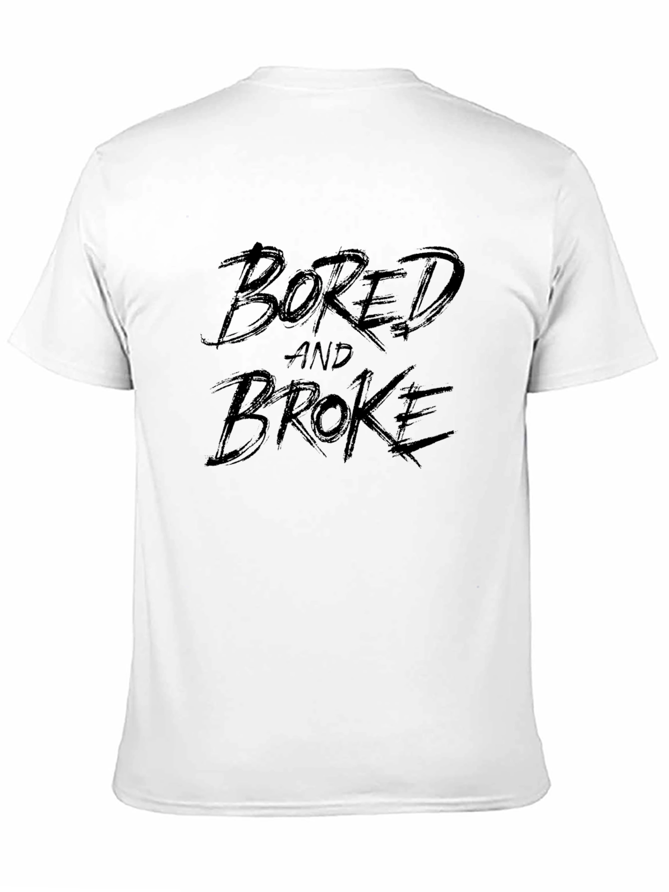 Bored and Broke Black Graphic T-Shirt